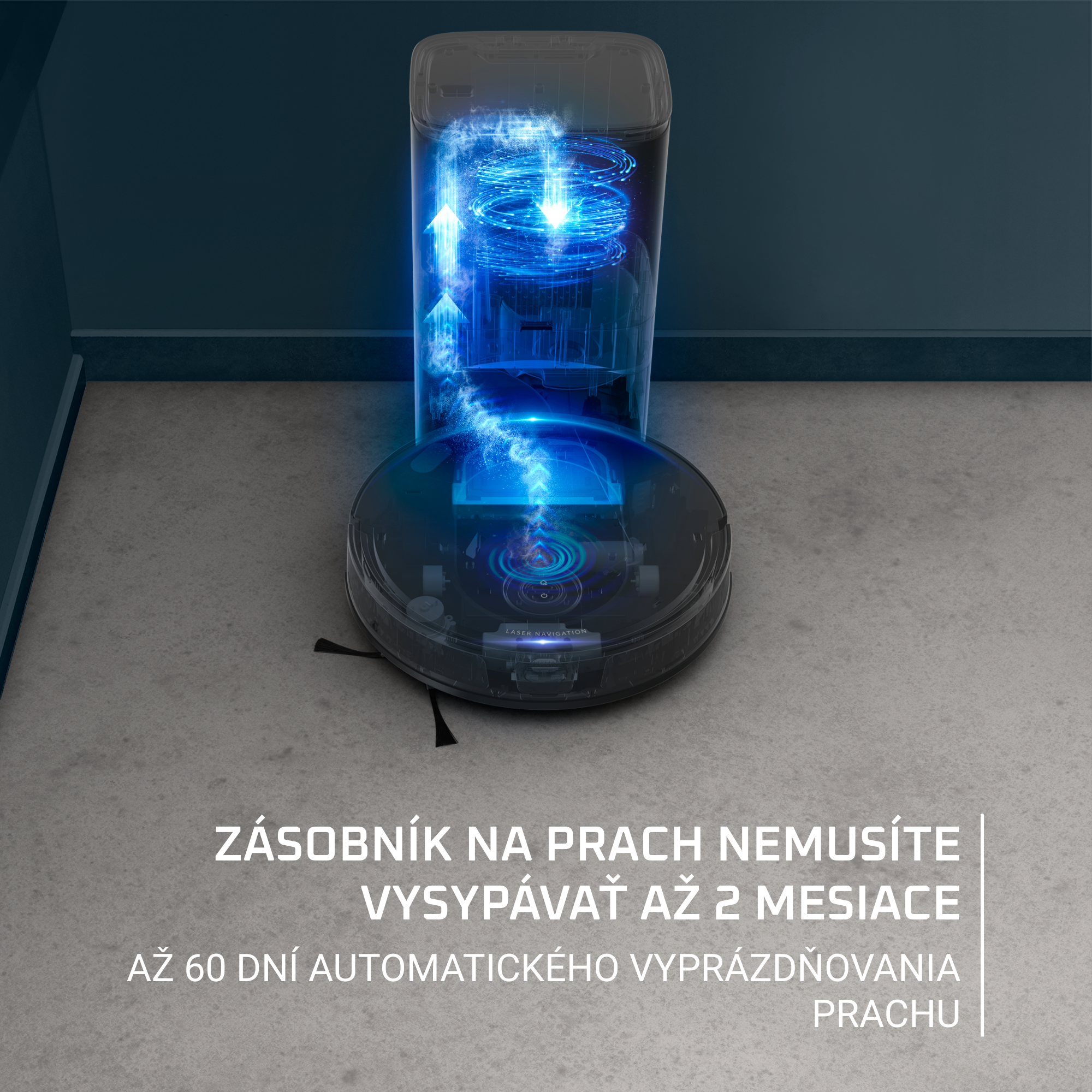 Robotický vysávač Rowenta X-PLORER S65+ Laser RR8L85WH