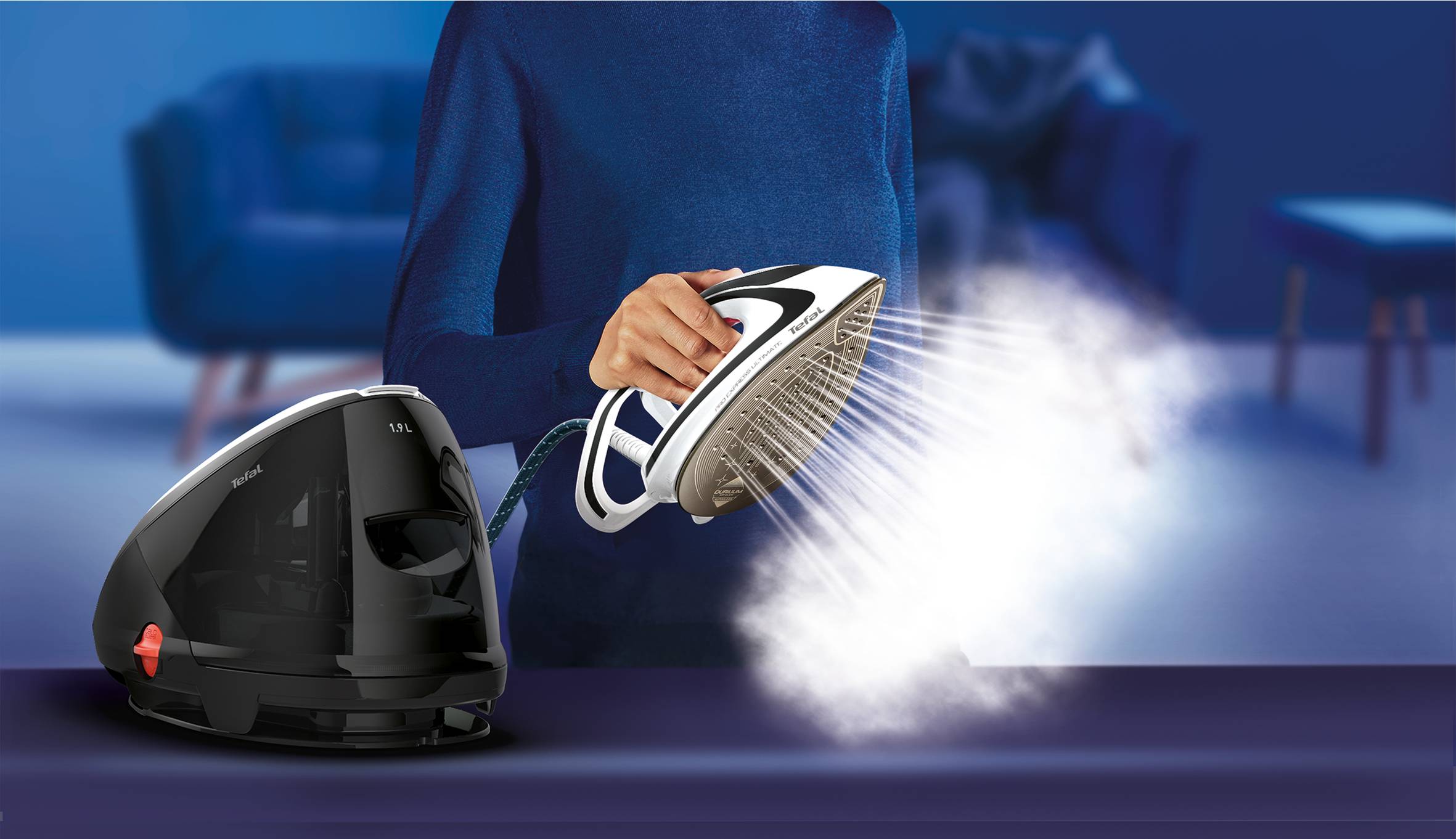 GV9550 Parný generátor Tefal Pro Express Ultimate sivý
