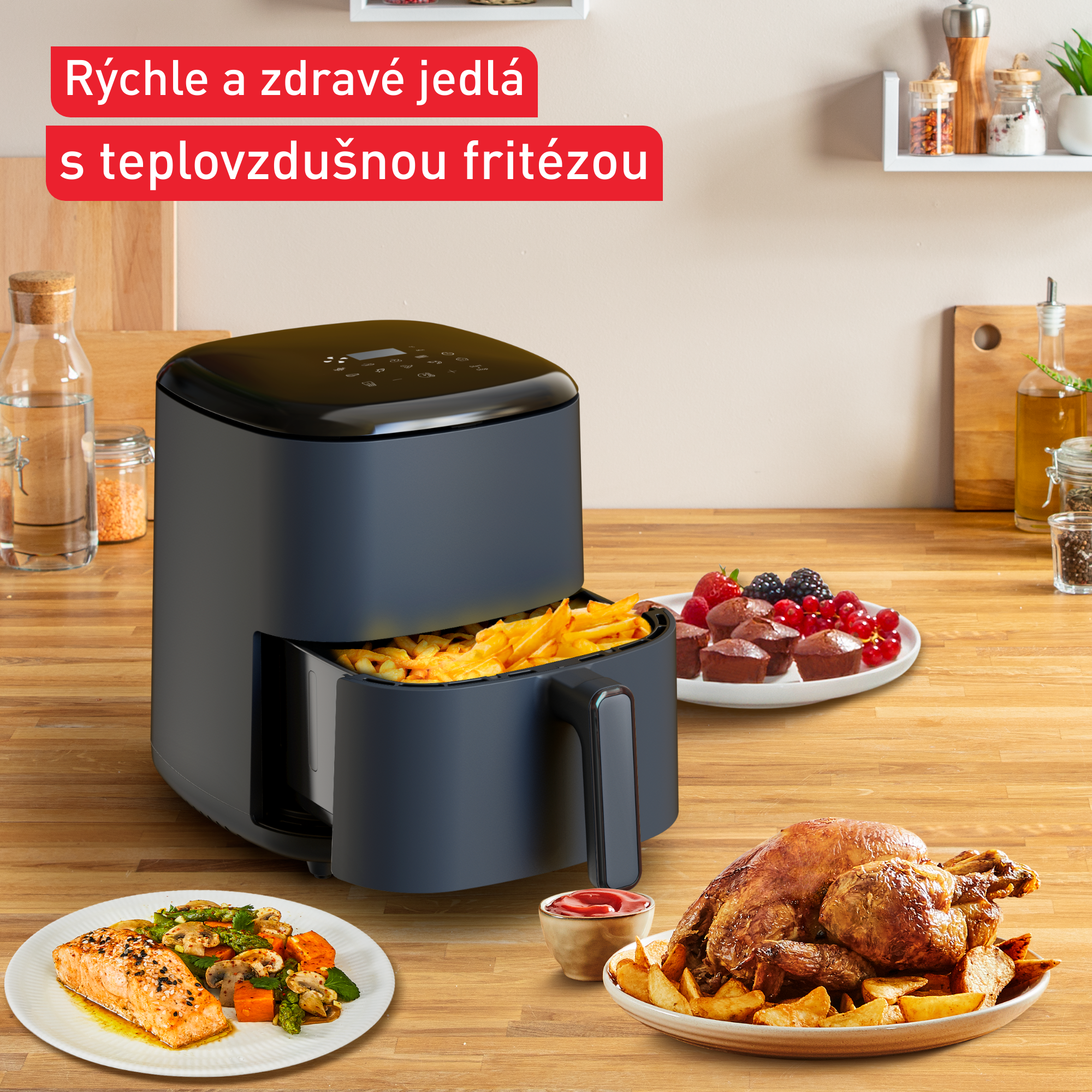 Teplovzdušná fritéza Tefal Easy Fry Max 5 l Java Pepper EY245B10