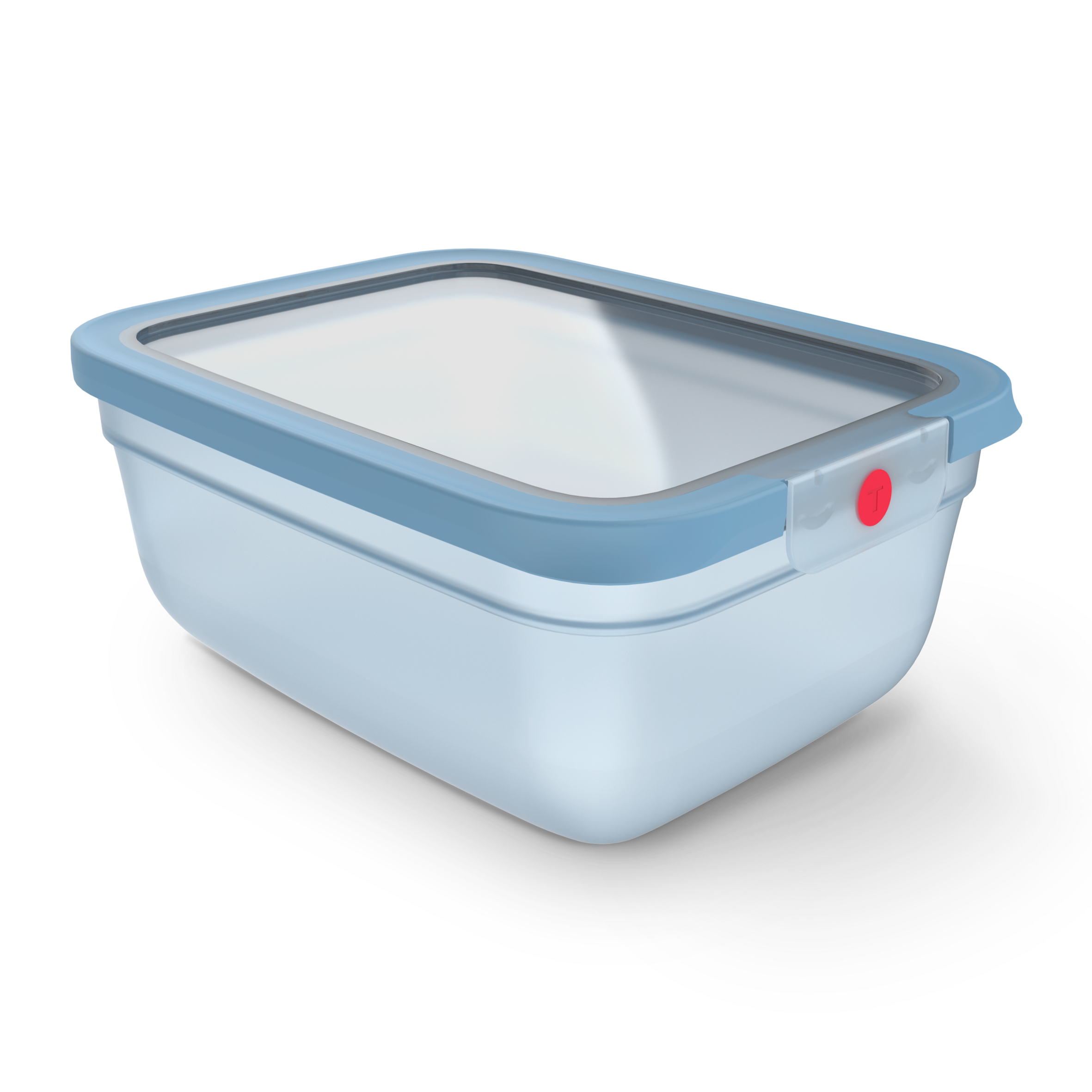 N1211610 oneClick Tefal obdĺžniková nádoba na potraviny, 3,0 l, modrá