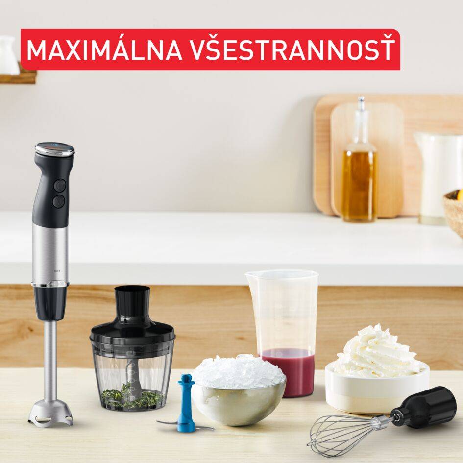 Tyčový mixér Tefal Quickchef+ 4v1 HB67E830 čierny