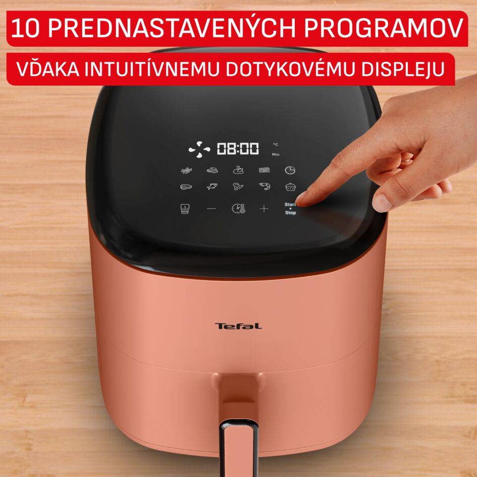 Teplovzdušná fritéza Tefal Easy Fry POP 5l EY245TE0 Terakotová farba