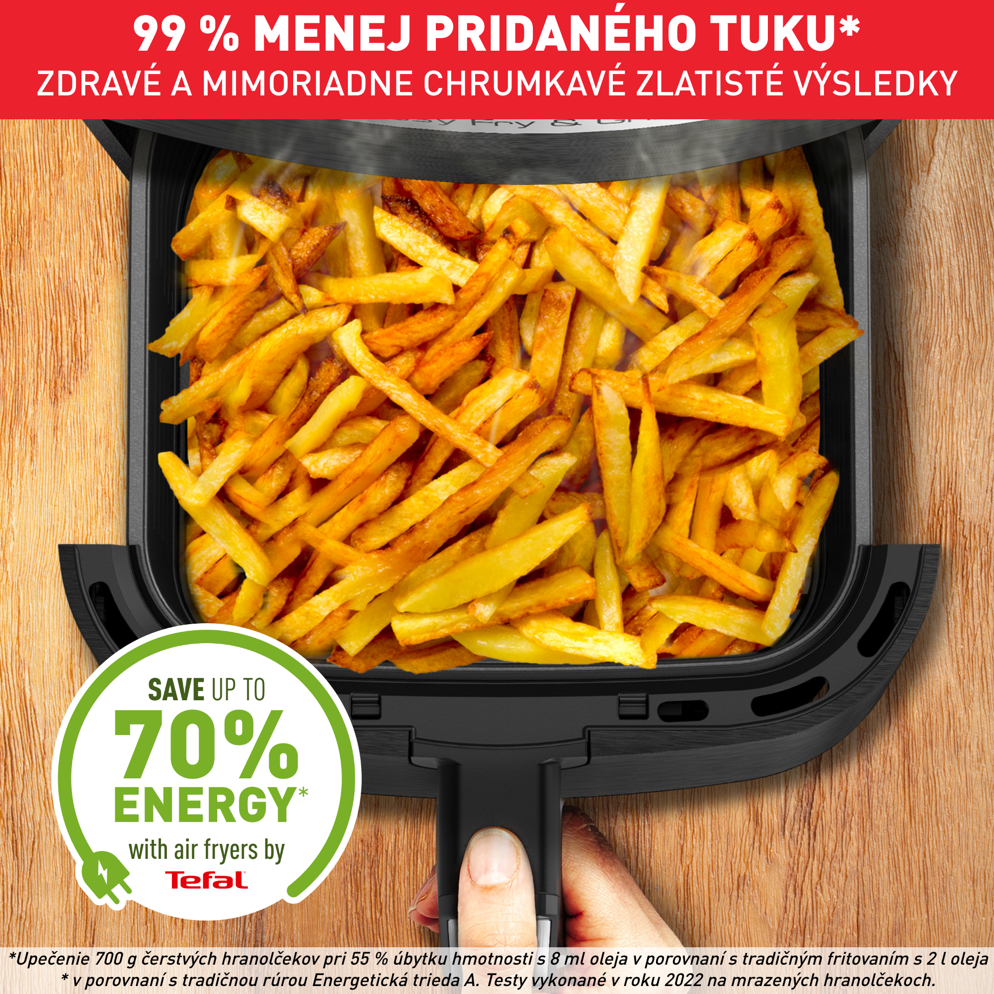 Teplovzdušná fritéza Tefal Easy Fry & Grill 2v1 Digital EY505D15 Nerezová/Čierna