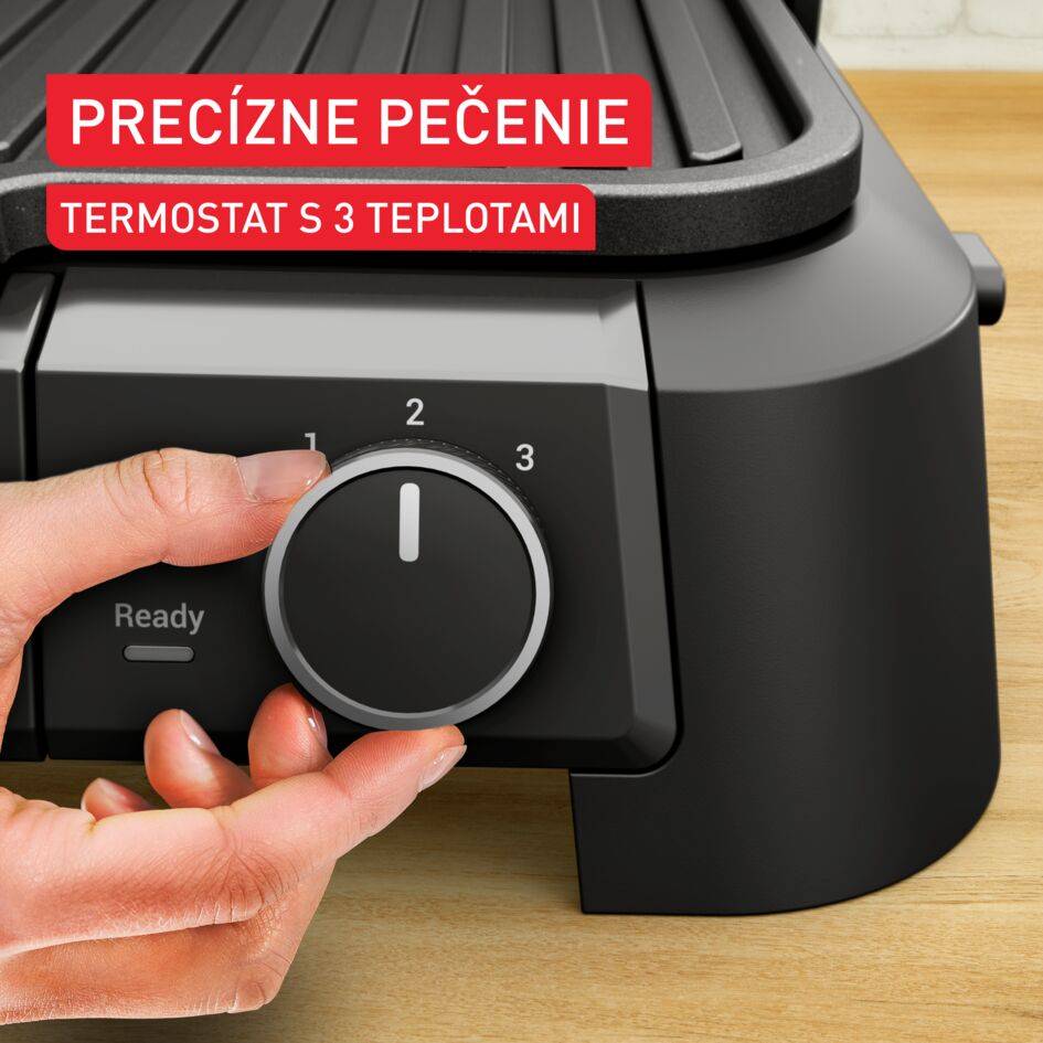 Kontaktný gril Tefal SuperGrill 3v1 XL GC520DE0 Nerez