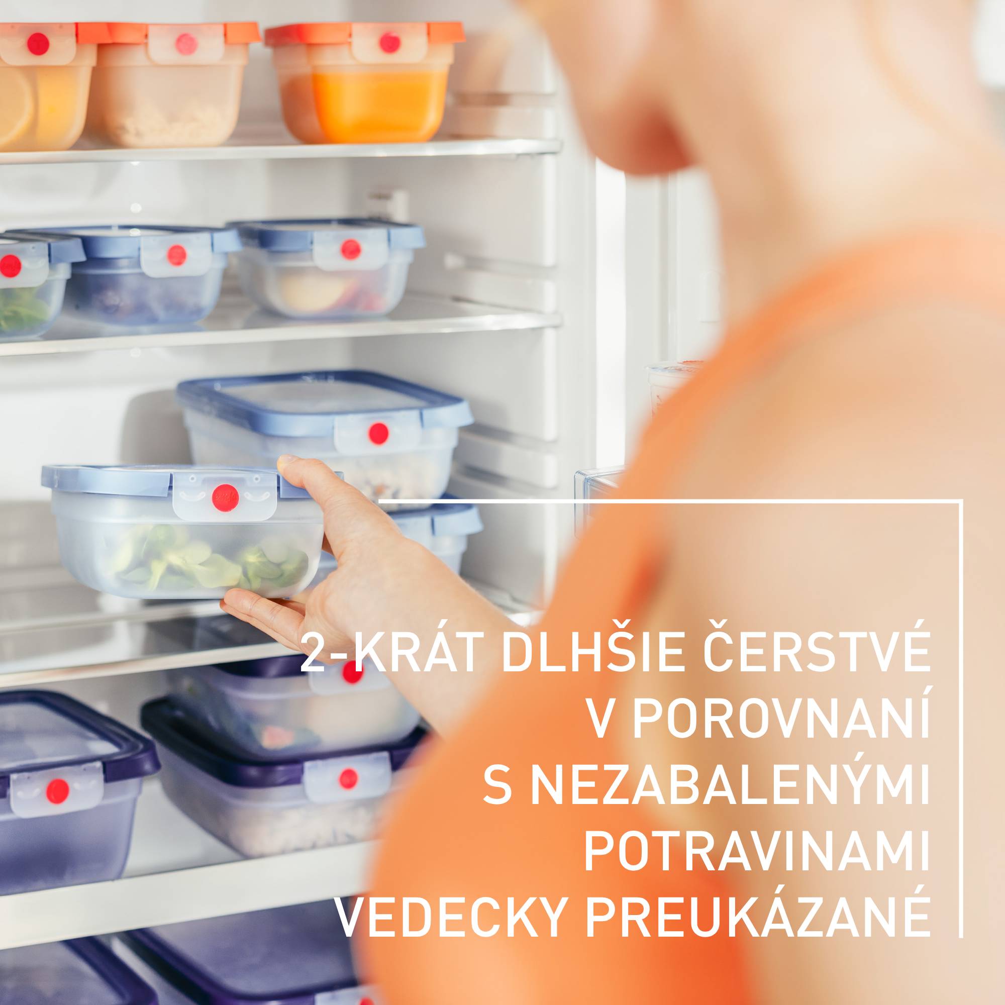 N1230210 oneClick nádoby na potraviny Tefal sada 3 kusov modrá