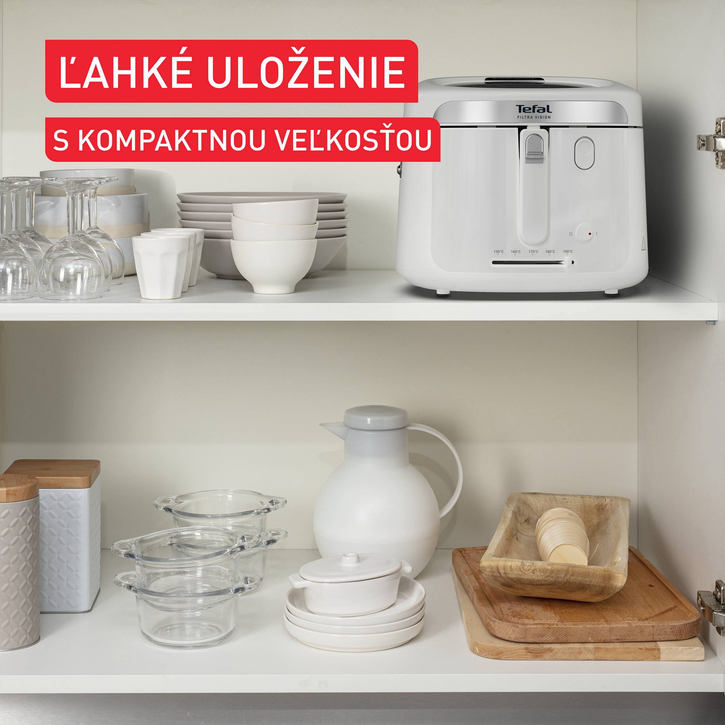 Olejová fritéza Tefal Filtra Vision FF2541E0 Biela