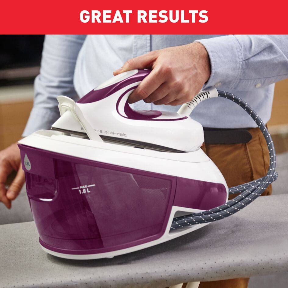 Parný generátor Tefal Express Anti-Calc SV8054E0 Fialový/bielý