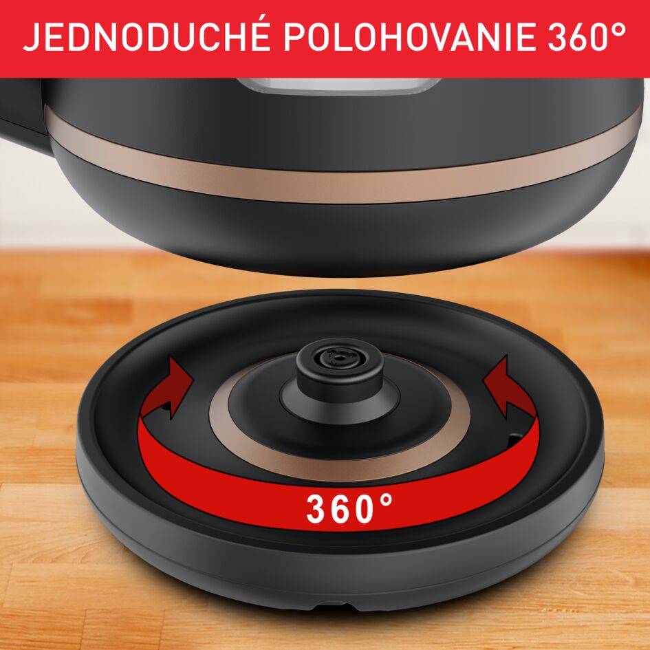 Rýchlovarná kanvica Tefal Includeo KI533811 Čierna 1 l