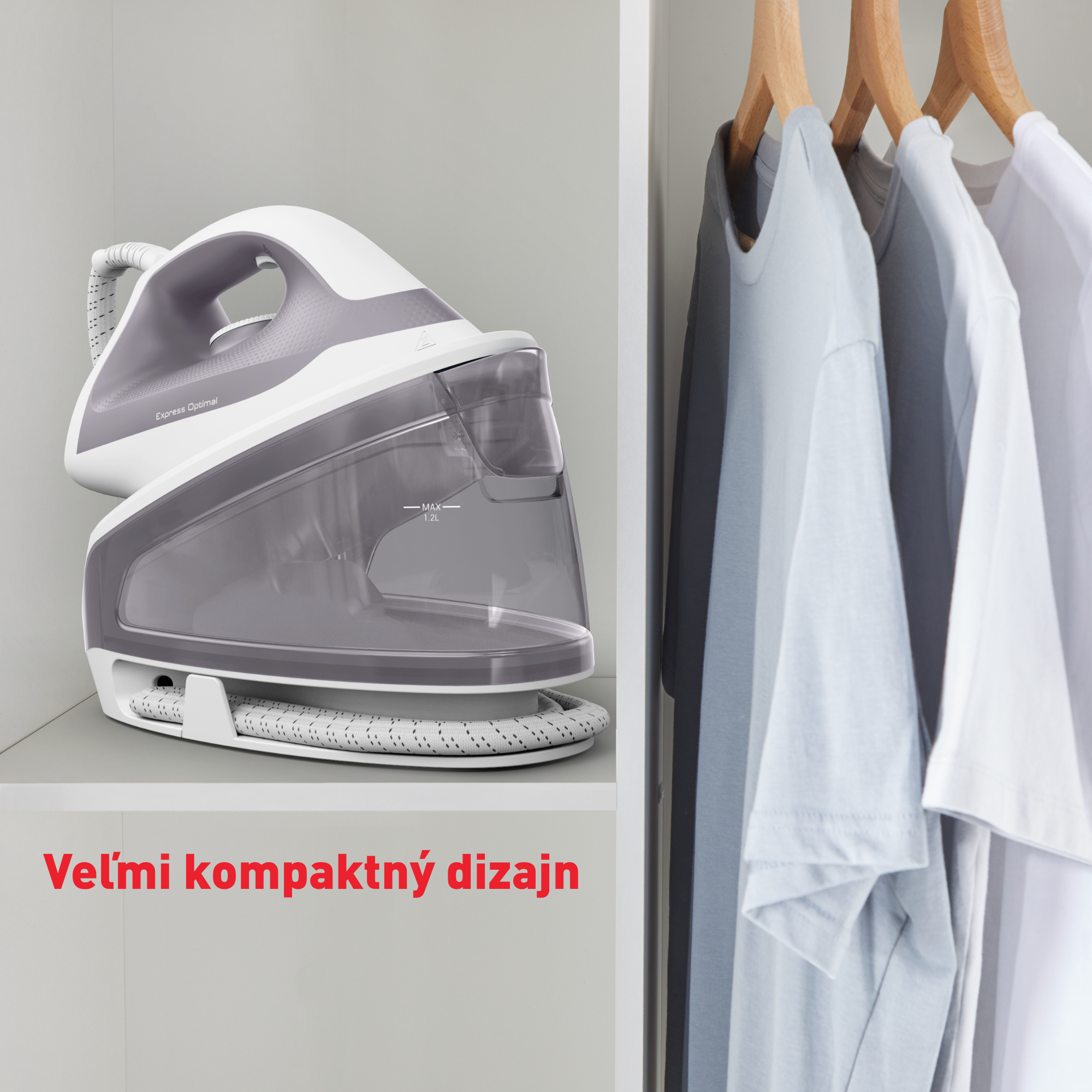 Parný generátor Tefal Express Optimal SV1110E0 šedá