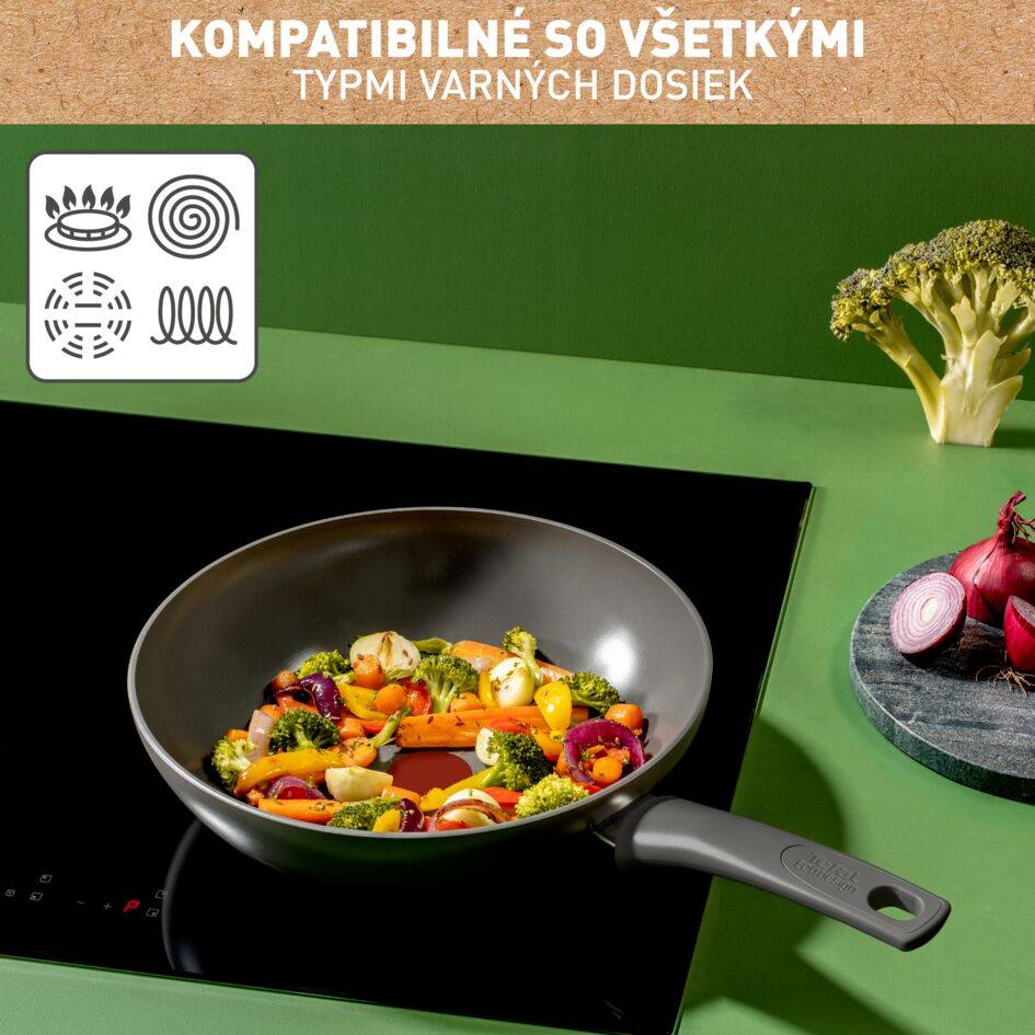 Wok panvica Tefal Renewal C4261943 28 cm Keramická