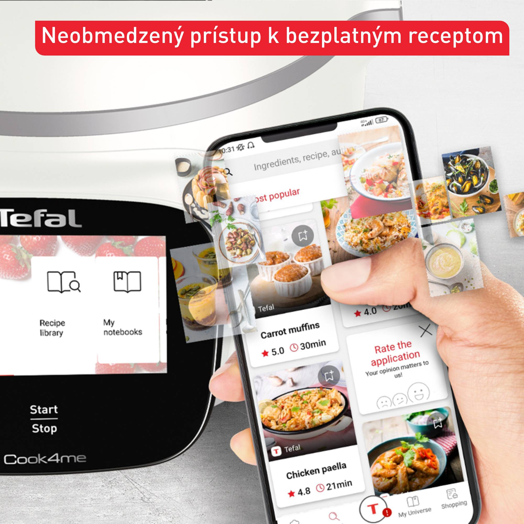 Inteligentný multifunkčný hrniec Tefal Cook4me Touch Pro, CY9441F2
