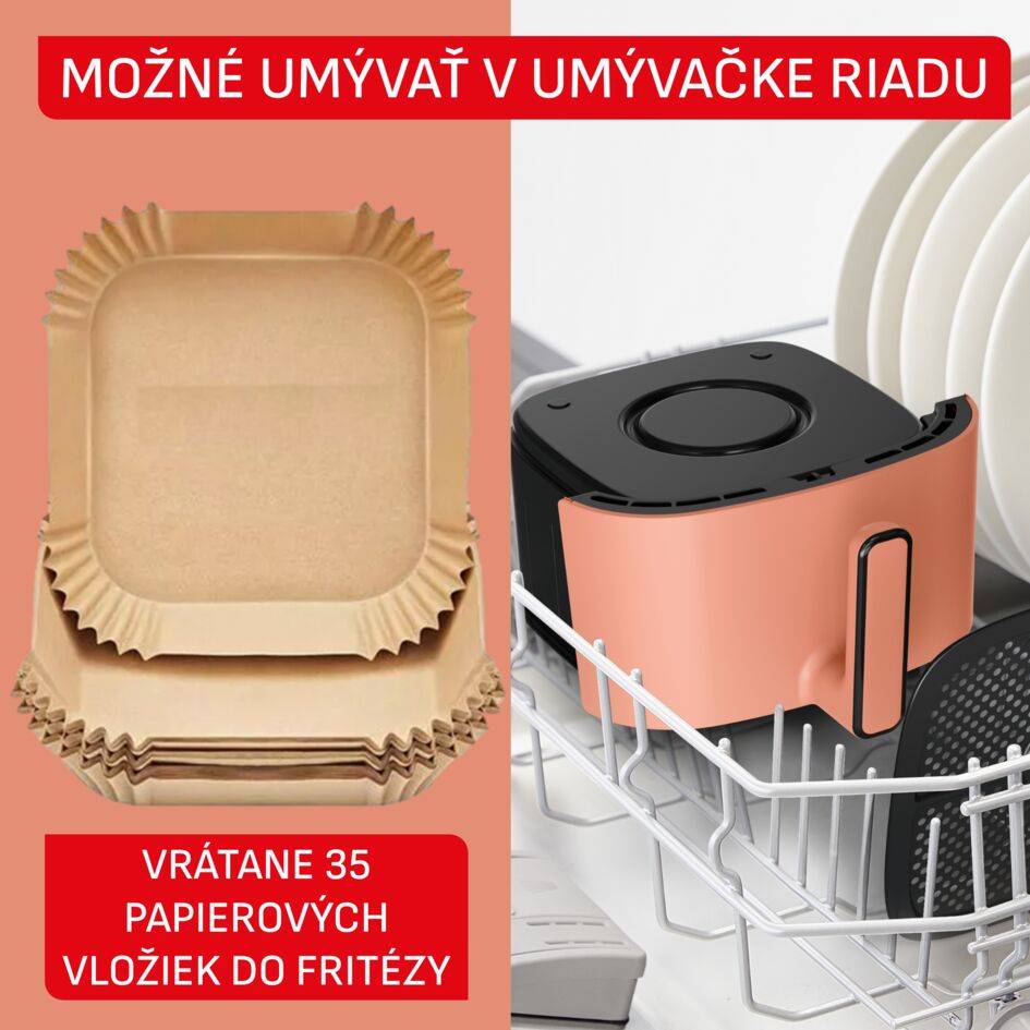 Teplovzdušná fritéza Tefal Easy Fry POP 5l EY245TE0 Terakotová farba