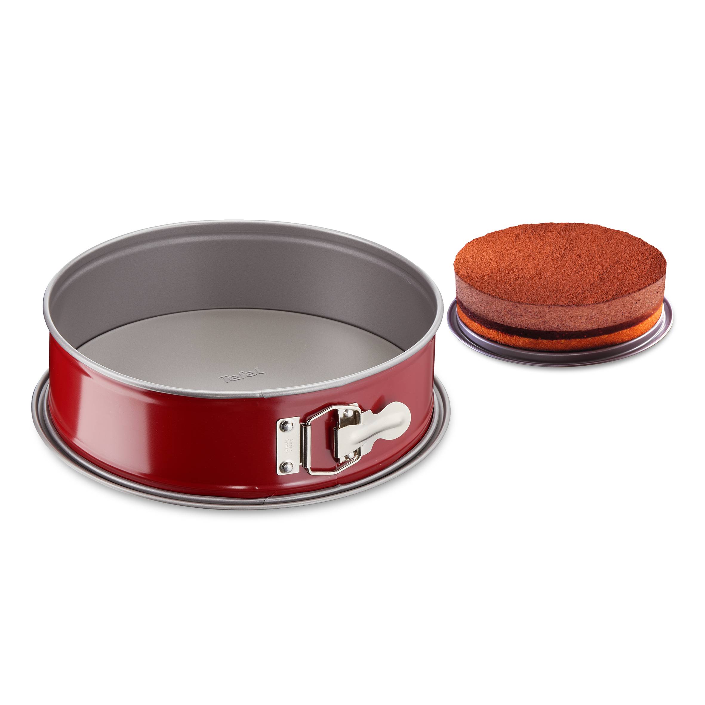 Rozkladacia forma na tortu Tefal Delibake J1641174 Červená/Sivá 19 cm