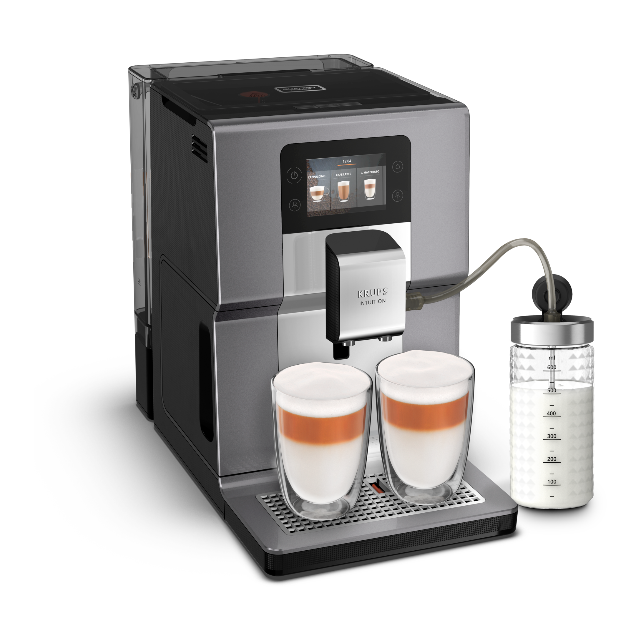 Automatický kávovar KRUPS Intuition Preference+ EA875E10 Chromový