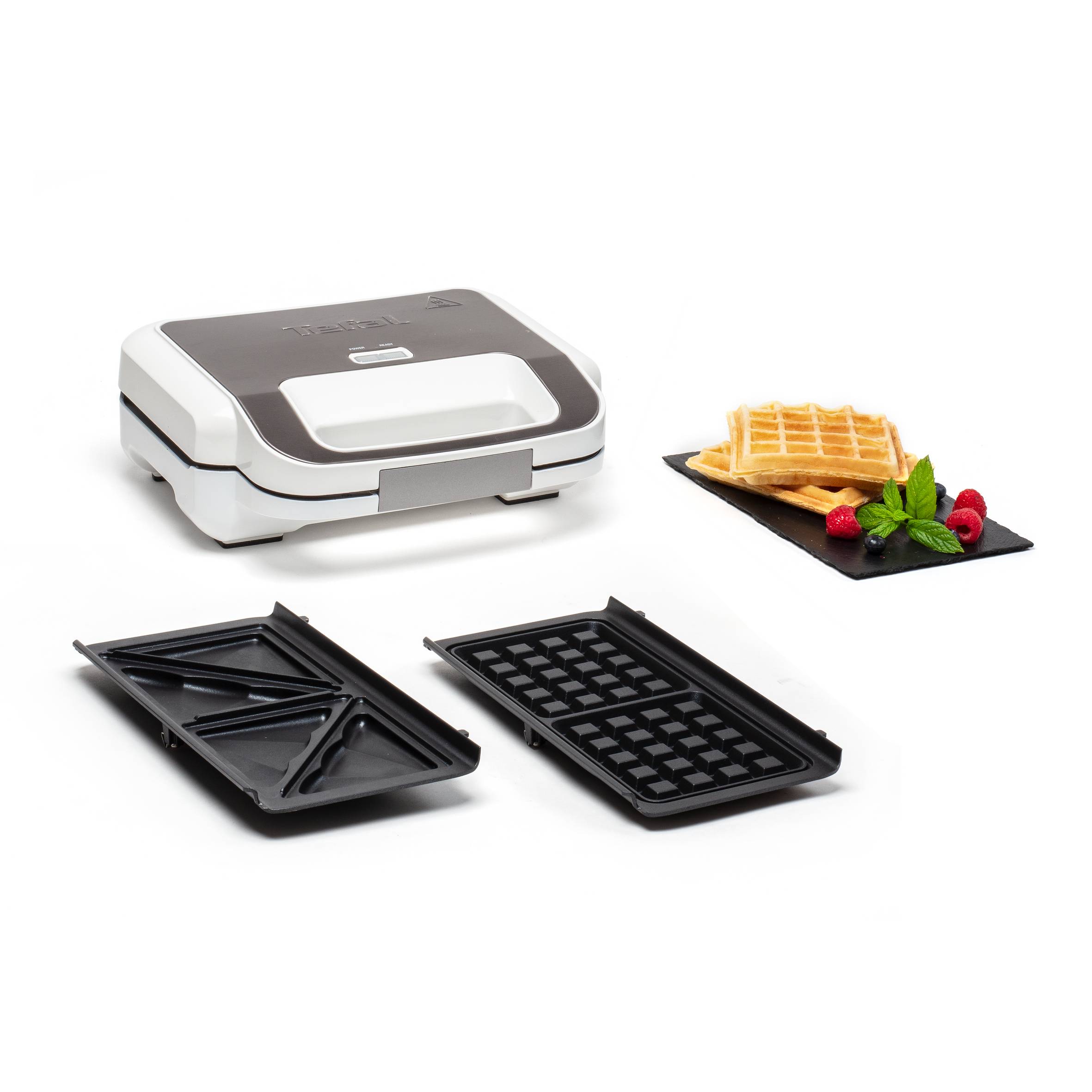Sendvičovač Tefal Multiplates Snack XL SW701110 Nerezový/Biely