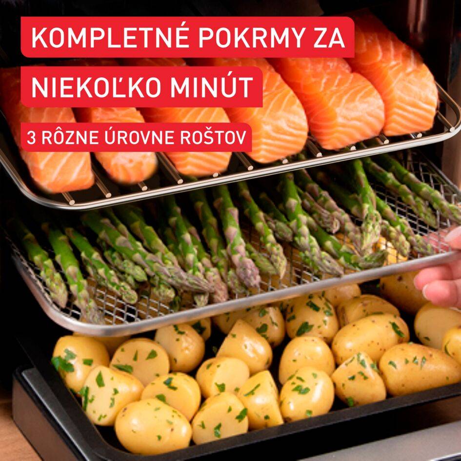 Teplovzdušná fritéza Tefal Easy Fry Multifunction 15L FW556DE0 Čierna