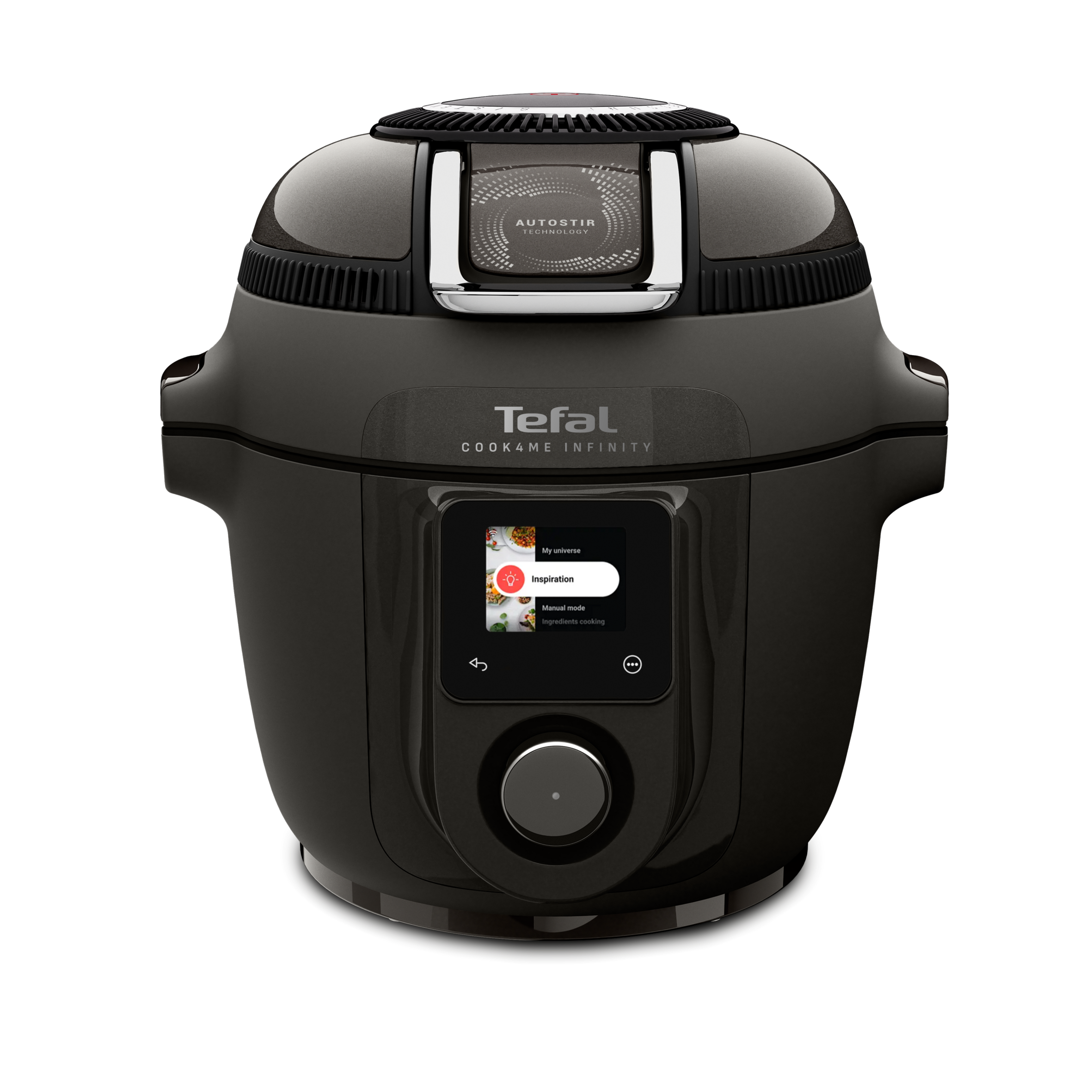 Multifunkčný tlakový hrniec a teplovzdušná fritéza Tefal Cook4Me Infinity CY982HF2, tmavošedá