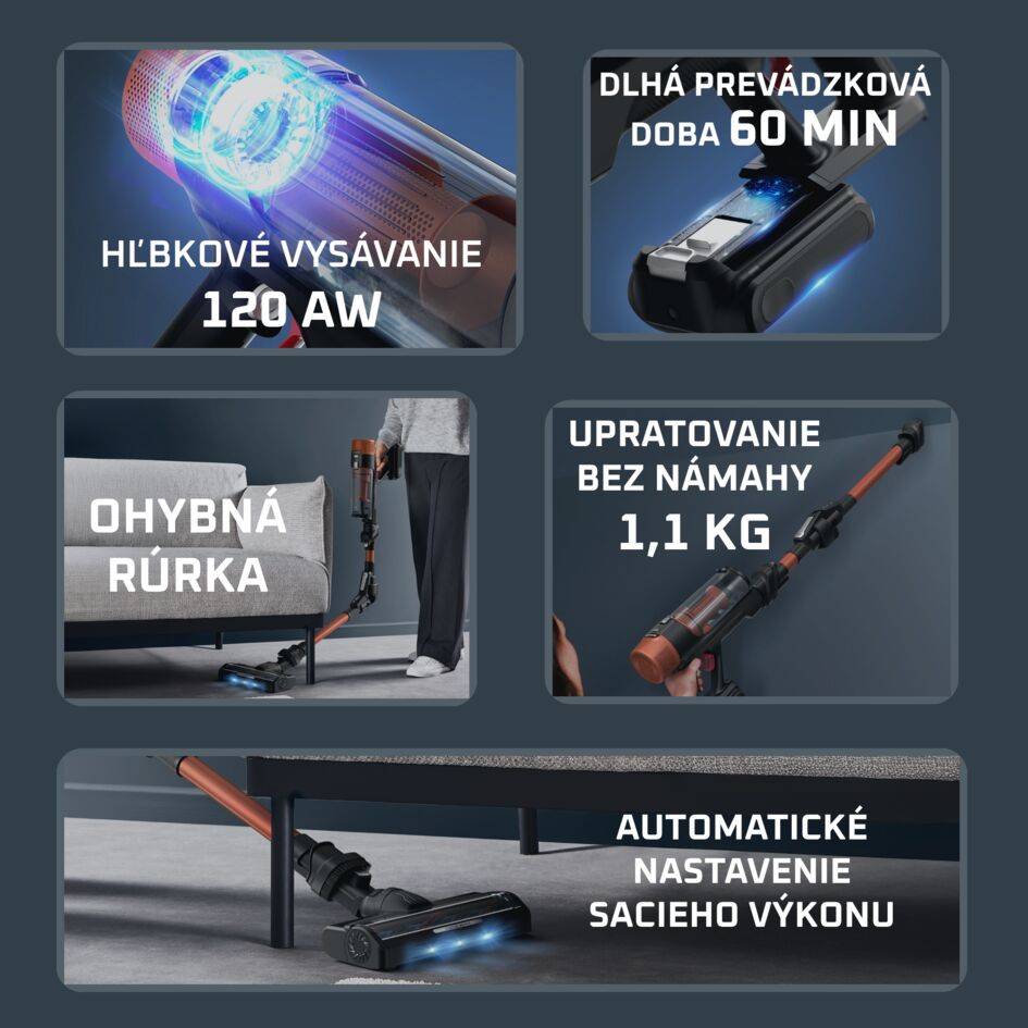 Tyčový vysávač X-Force Flex 10.80 Animal Auto 3v1 120 AW RH7A73E0