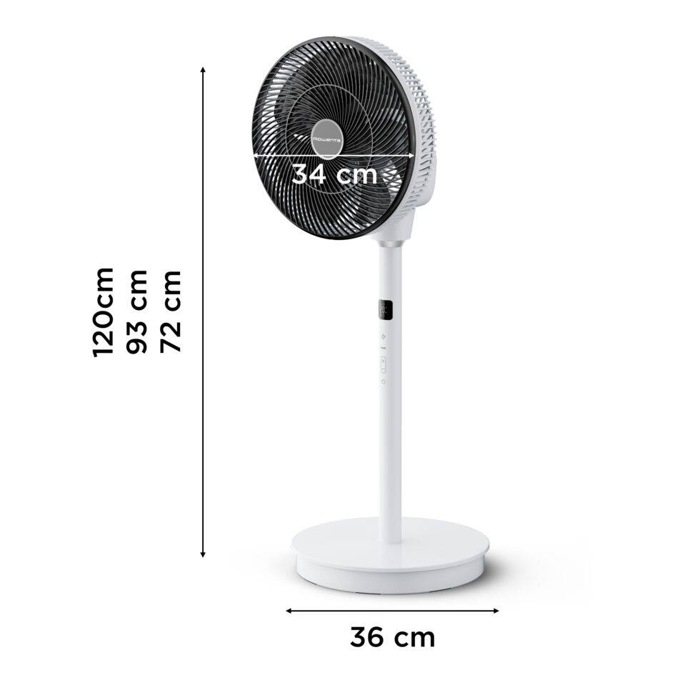 Stojanový ventilátor Rowenta Turbo Swift Silence QV5040F0 Biely