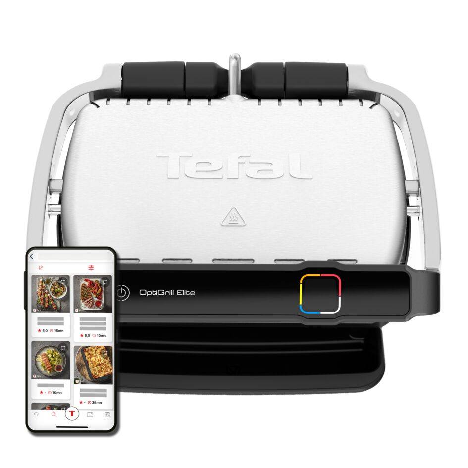 Elektrický gril Tefal OptiGrill Elite GC750D30 Strieborný/Čierny