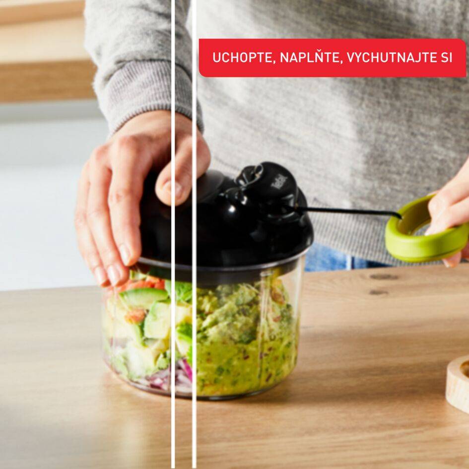 Ručný sekáčik Tefal 5 Second Chopper K1320404 Zelený/Čierny 900 ml