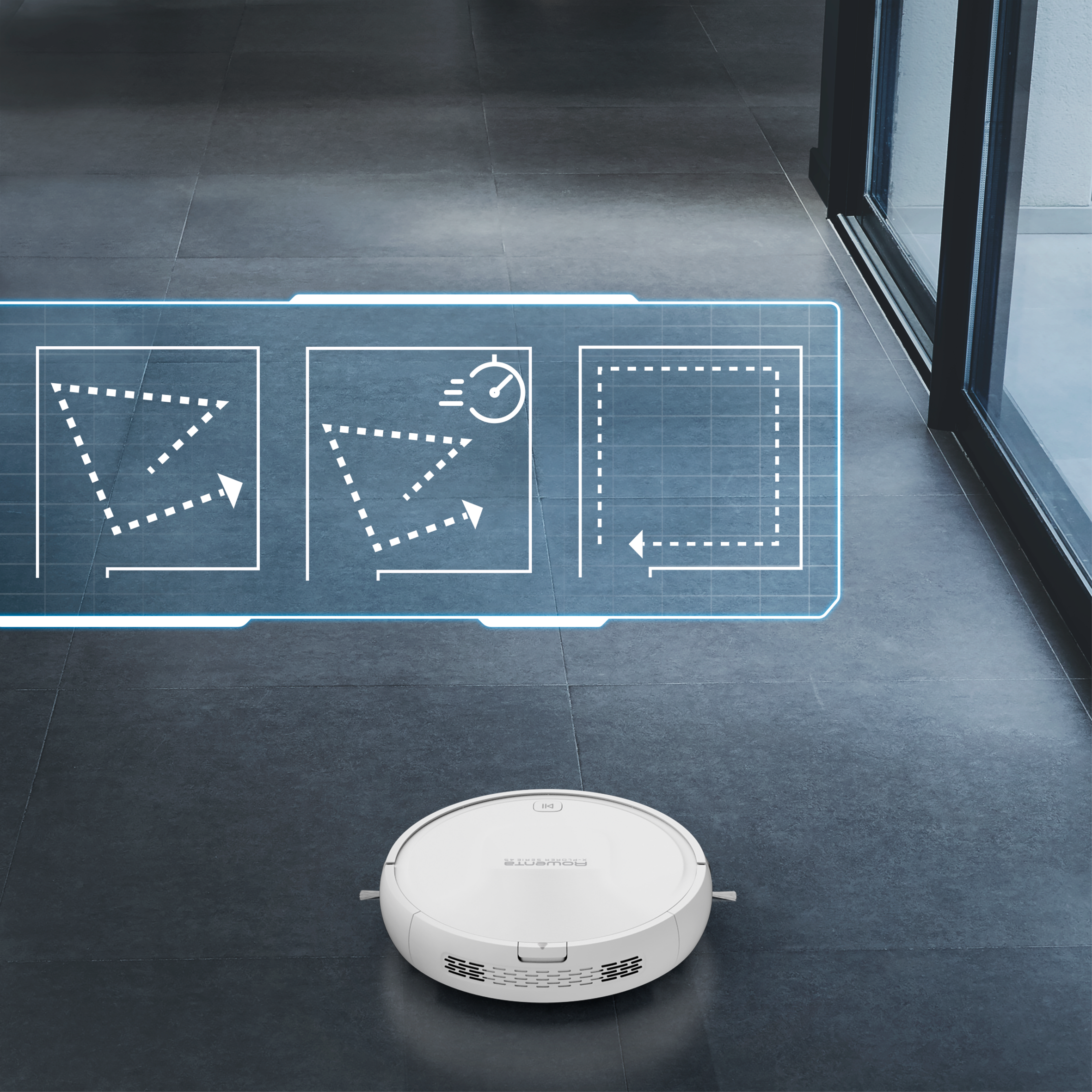 Robotický vysávač s wi-fi Rowenta X-PLORER S45 RR8227WH