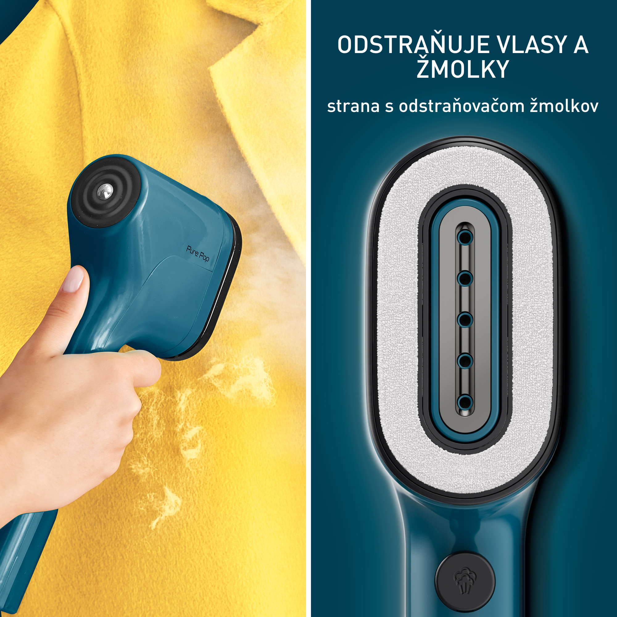 Naparovač odevov Tefal Pure POP DT2020E1 Modrý