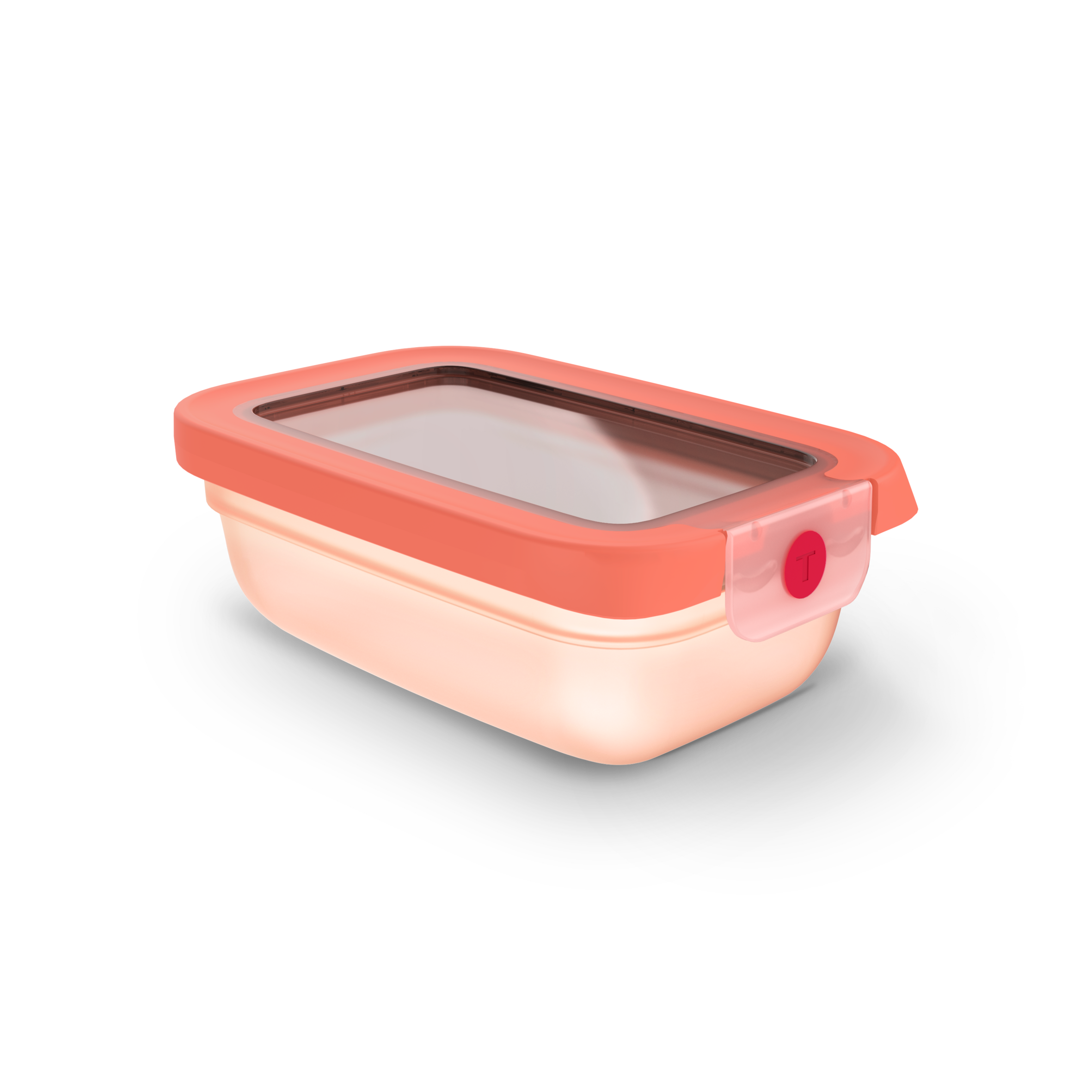 N1210210 oneClick nádoba na potraviny Tefal obdĺžniková 0,5 l oranžová