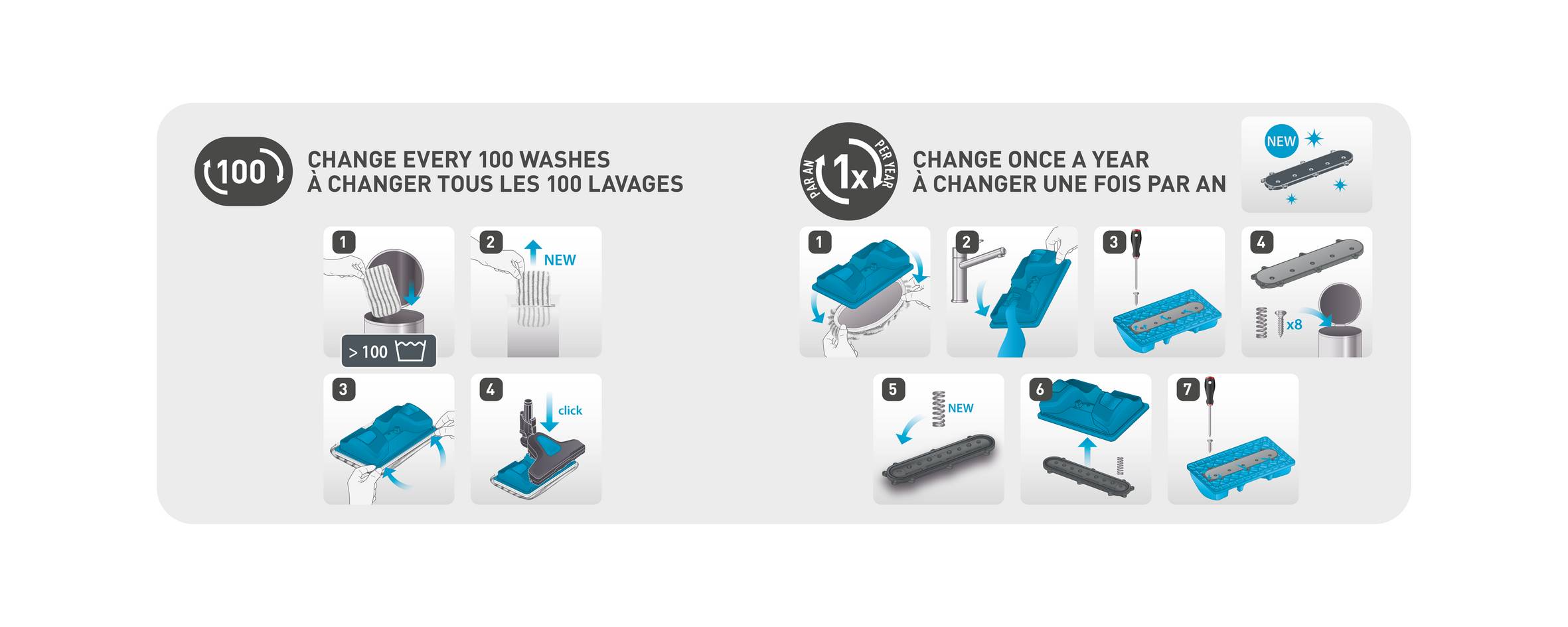 Mopy z mikrovlákna X-Force 9.60 ZR009502