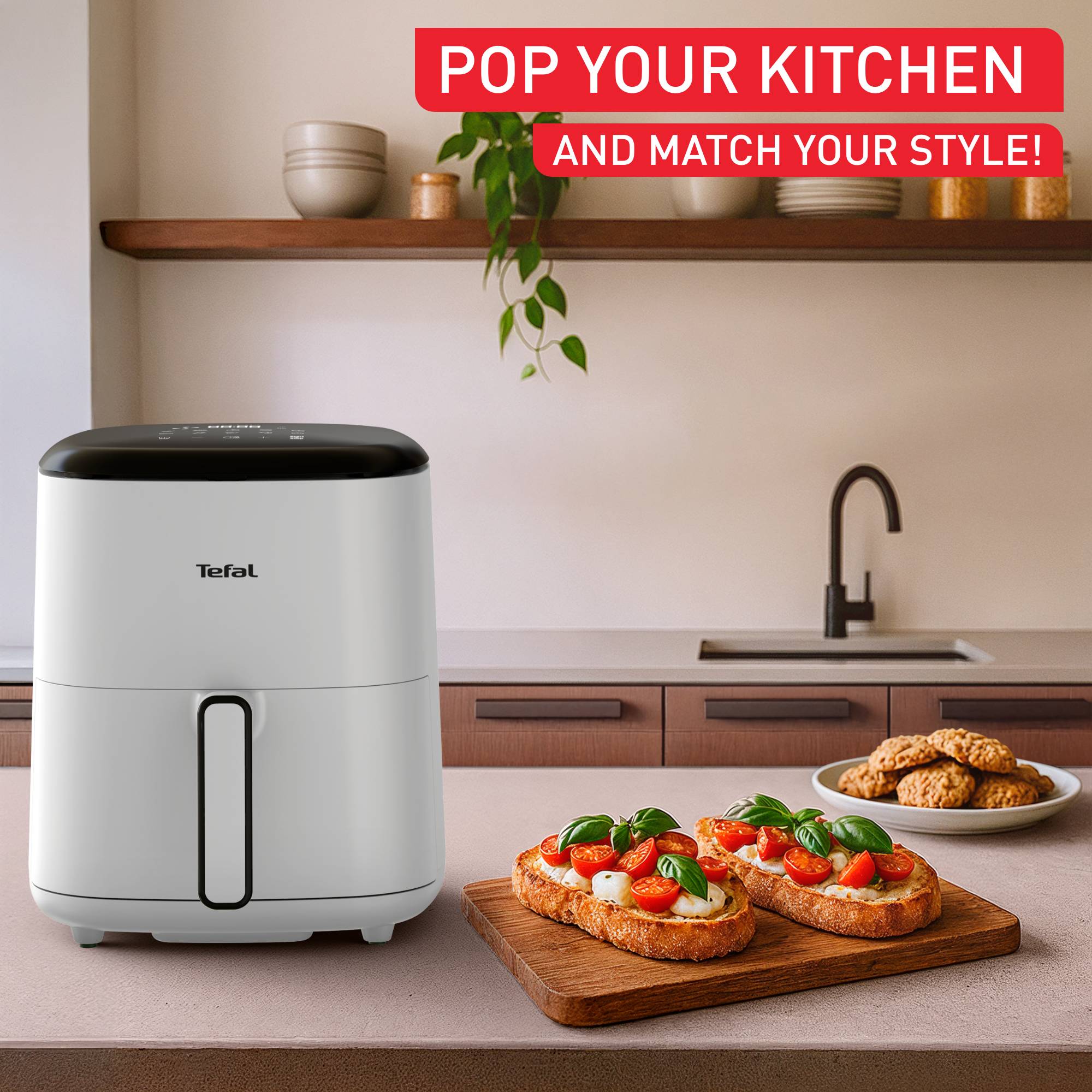 Teplovzdušná fritéza Tefal Easy Fry POP 5 L EY245GE0 Svetlo šedá