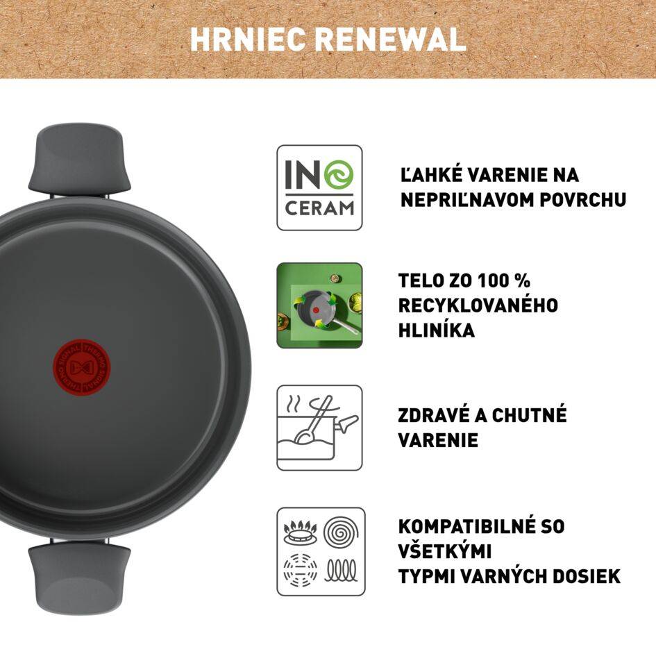 Kastról Renewal 24&nbsp;cm C4264673 keramika