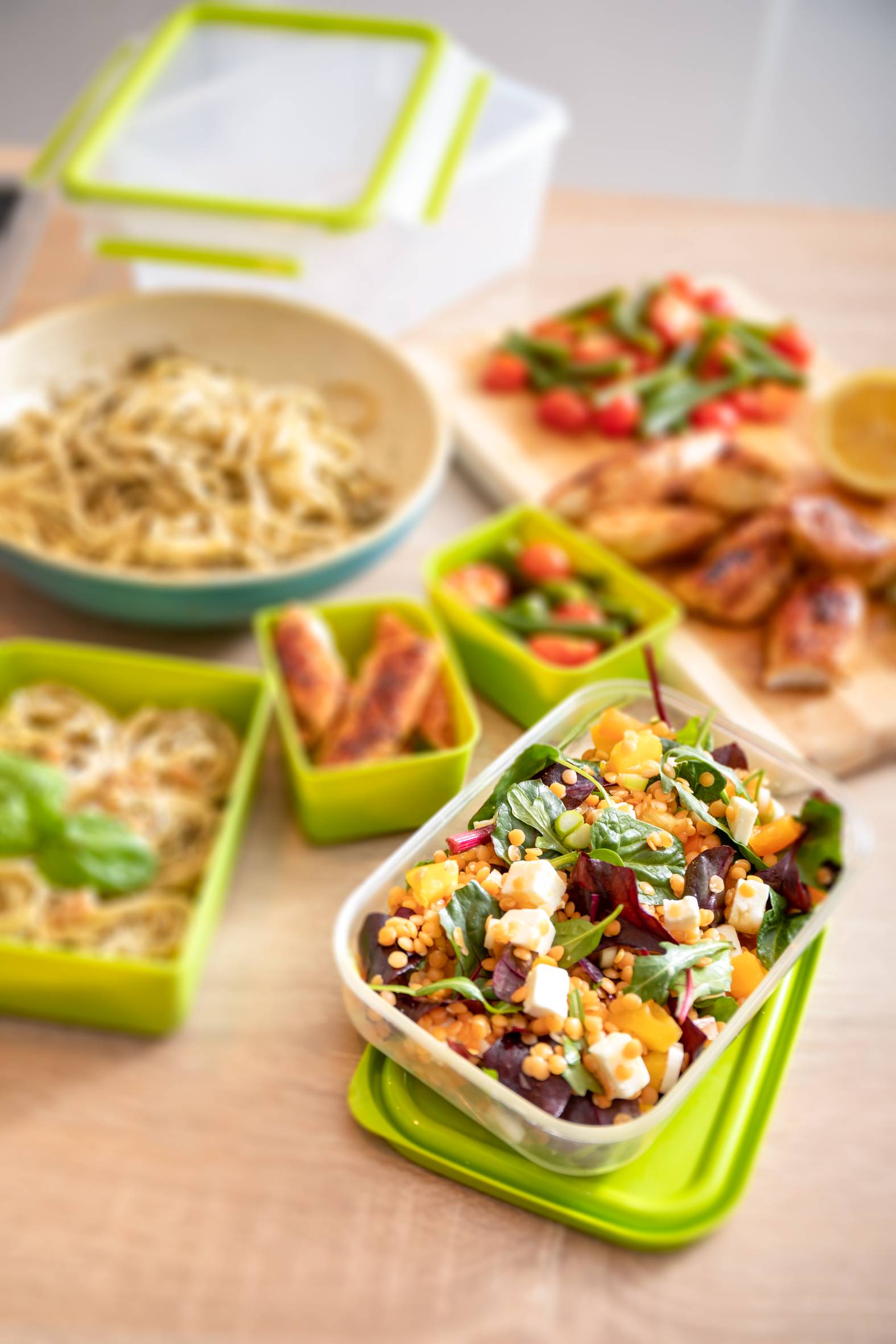 Dóza Tefal Master Seal To Go XL s vnútornými miskami N1071610 Obdĺžniková 2,3 l