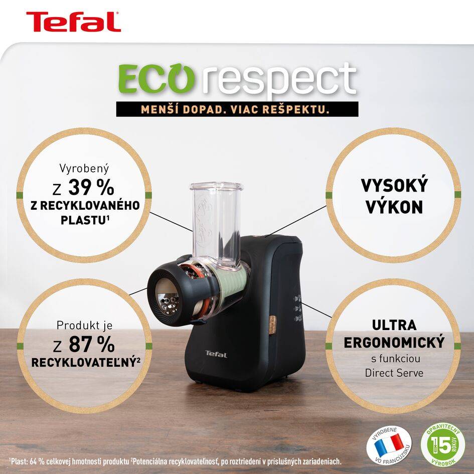 Elektrický strúhač Tefal Eco Respect MB77EN38 Čierny