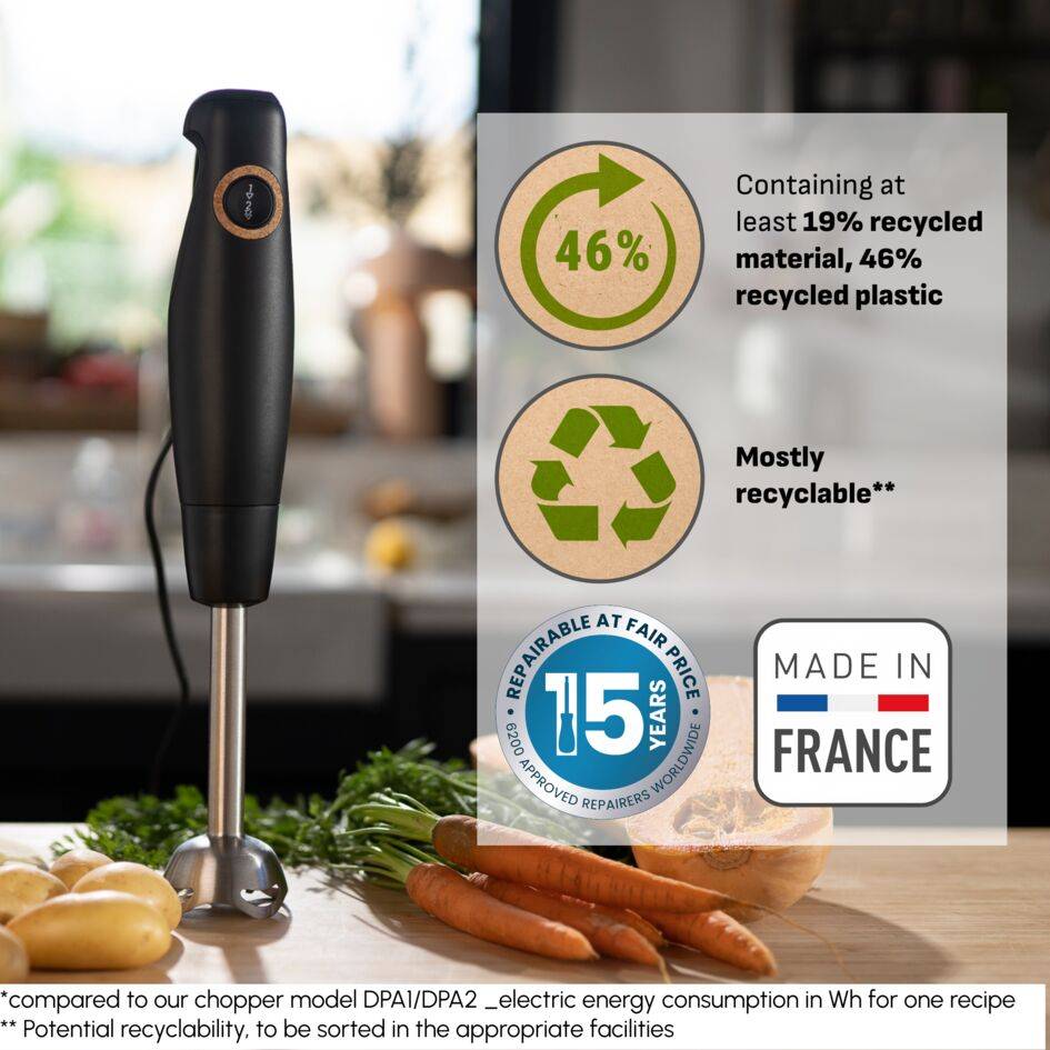 Tyčový mixér Tefal Eco Respect HB46E838 Čierny