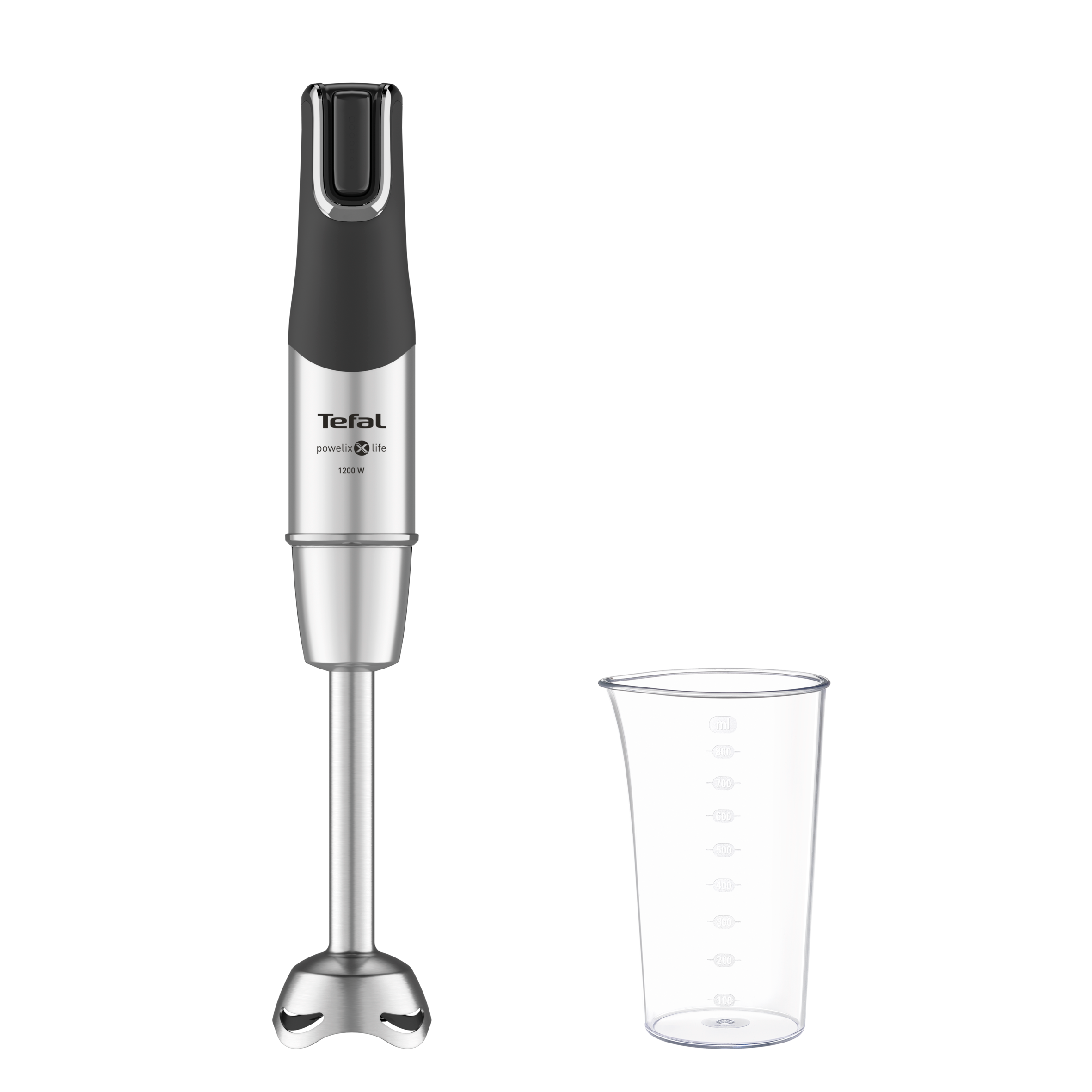 Tyčový mixér Tefal Infiny Force Pro 5v1 HB95LD38 Nerezový/Čierny