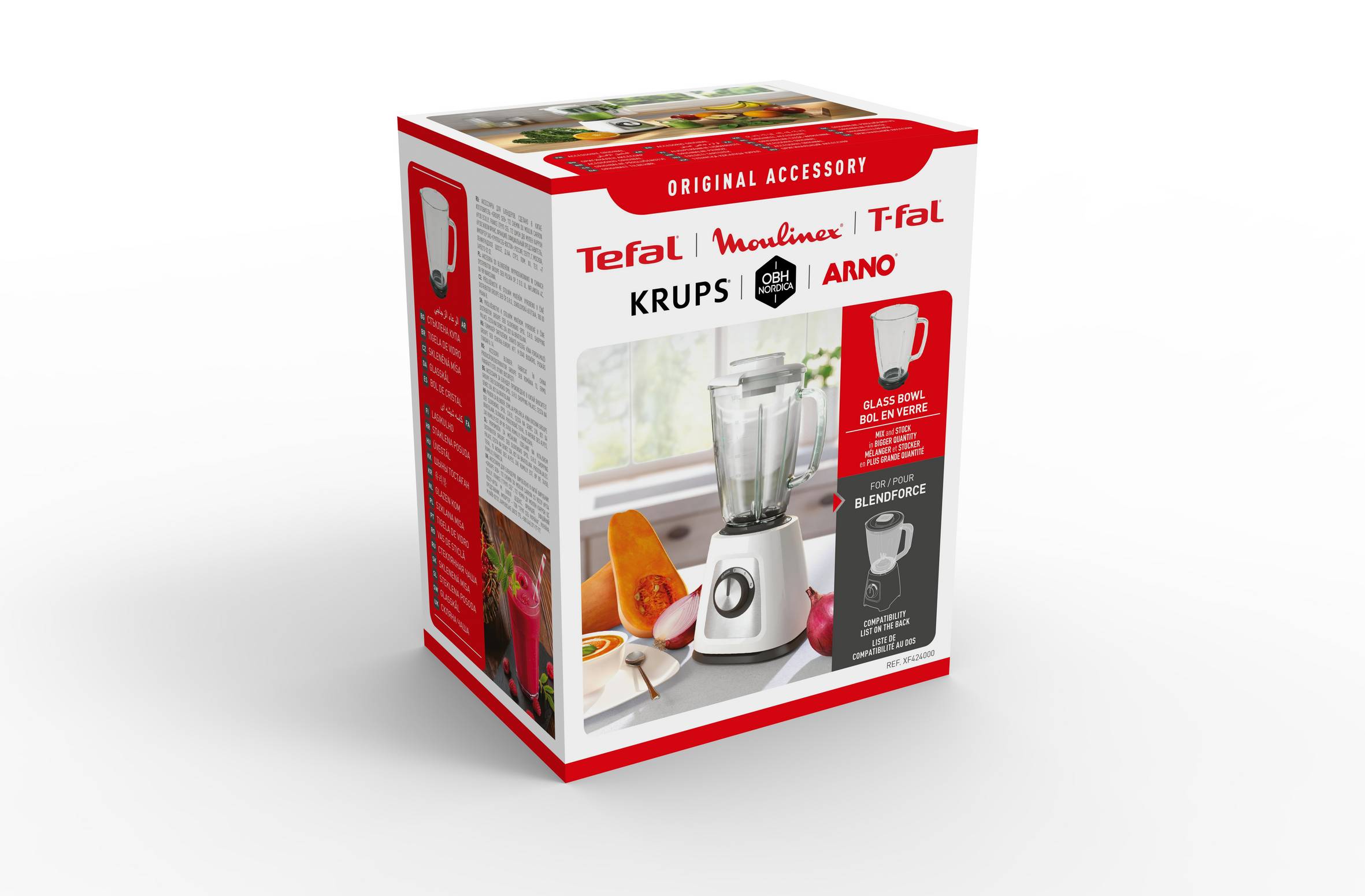 Kompletná sklenená nádoba mixéra XF424000