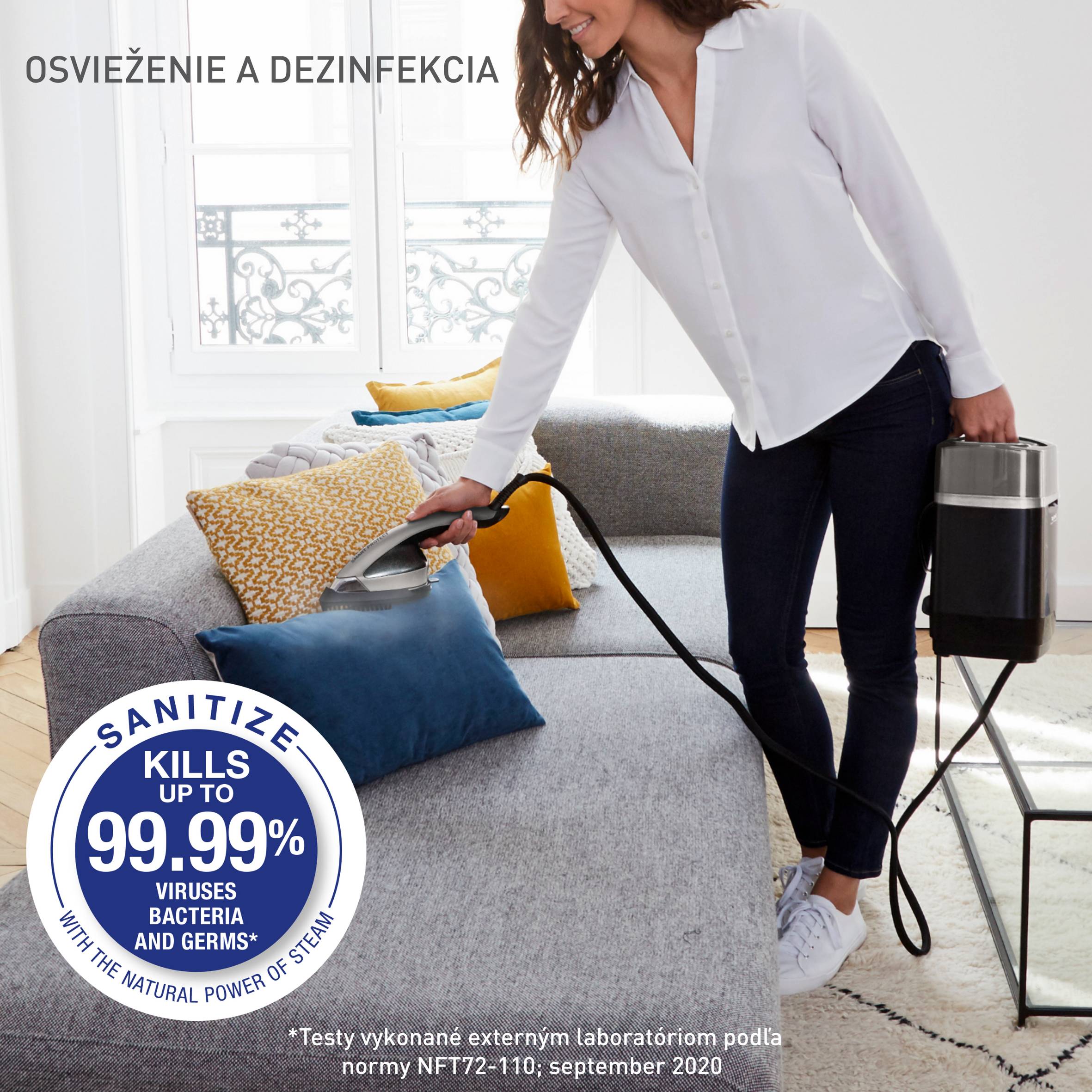 Naparovač odevov Tefal Ixeo Power QT2028F0 Čierny
