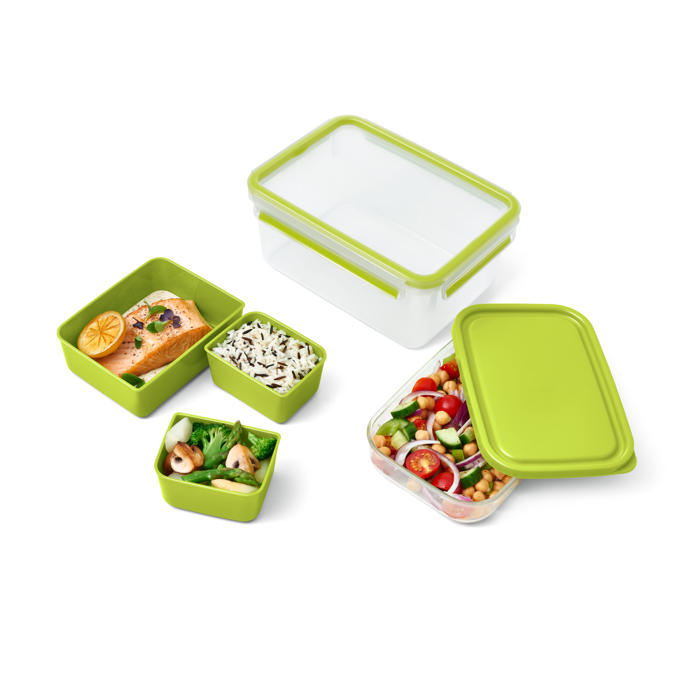 Dóza Tefal Master Seal To Go XL s vnútornými miskami N1071610 Obdĺžniková 2,3 l