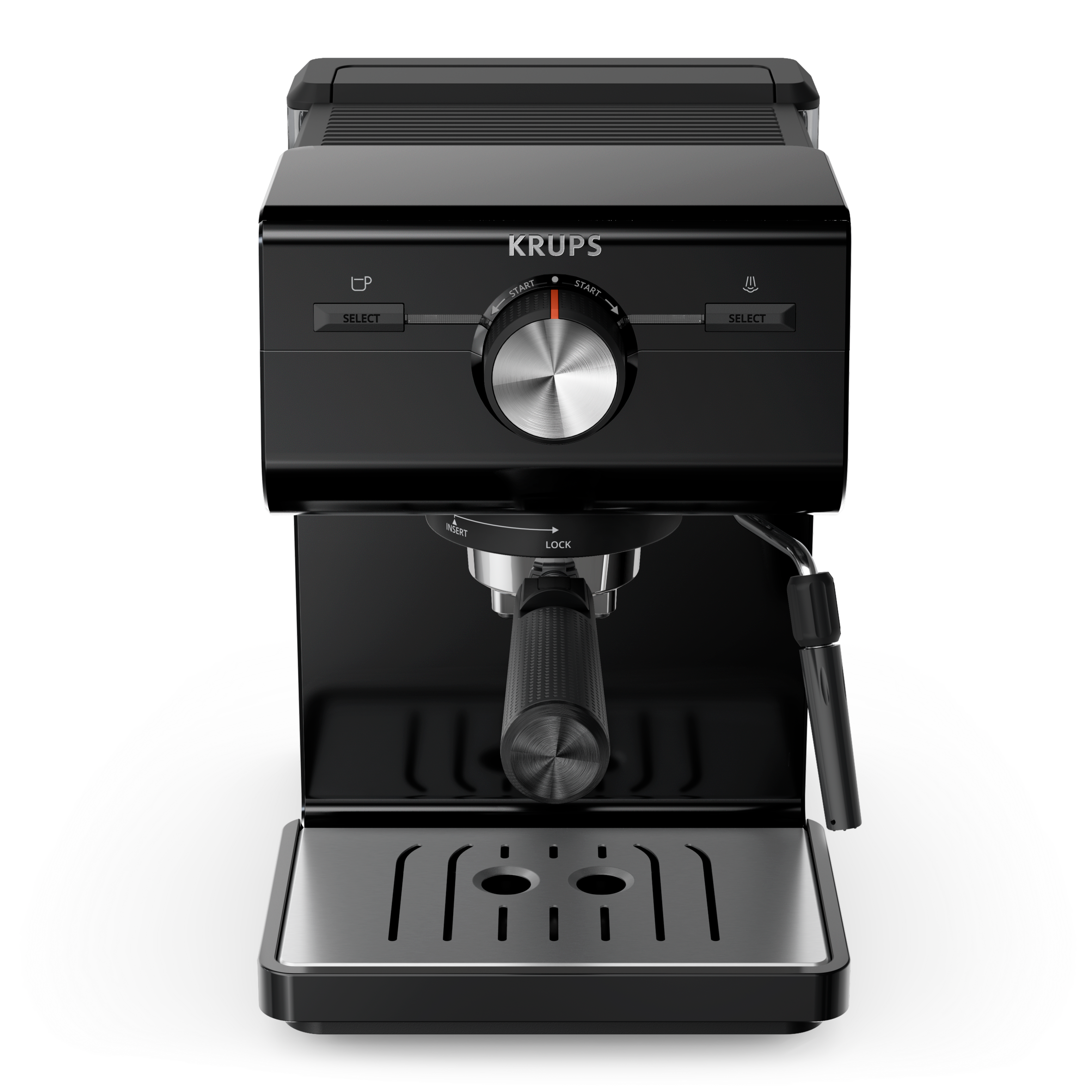 Pákový kávovar KRUPS Authentic XP381810 čierny