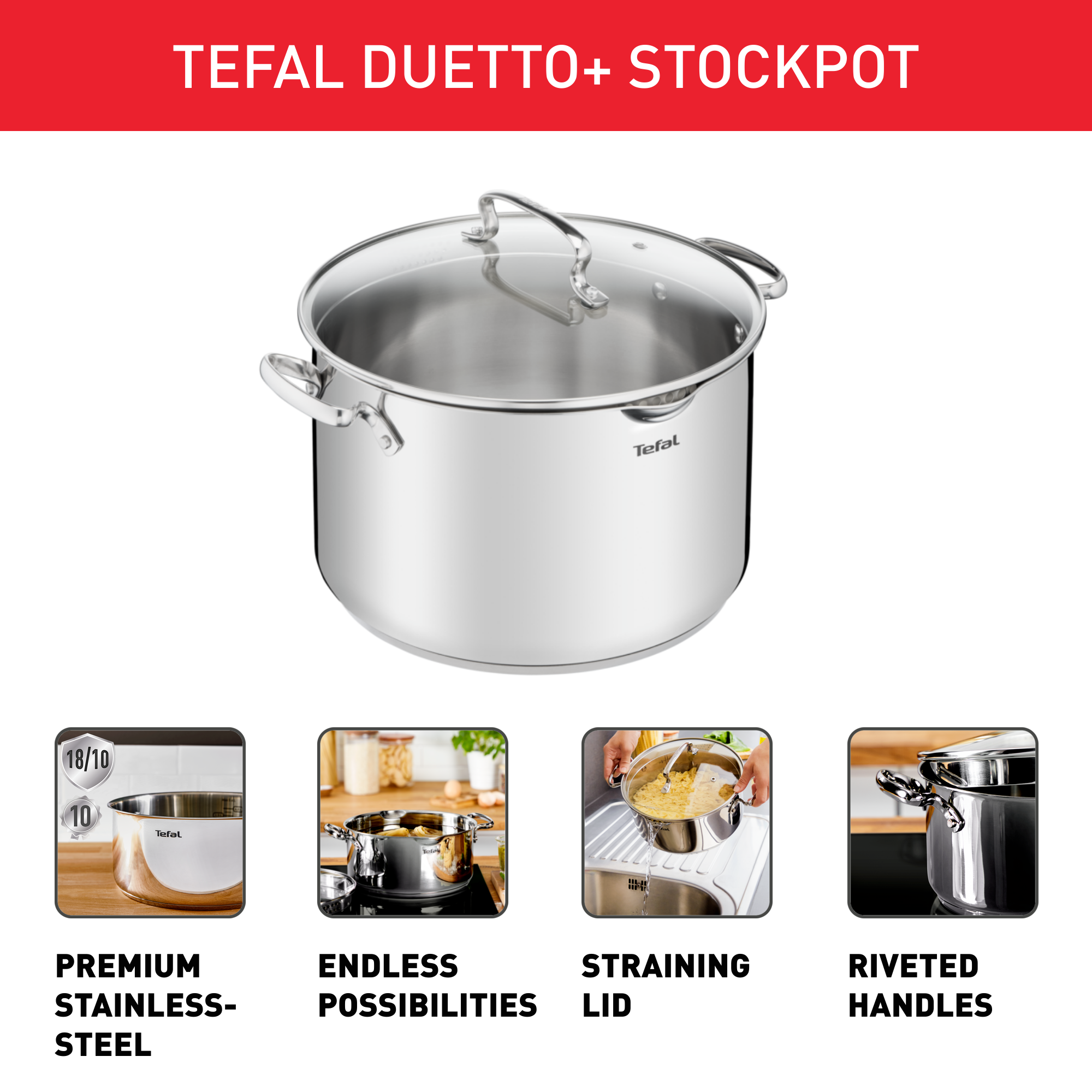 Hrniec s pokrievkou Tefal Duetto+ 28 cm G7196456