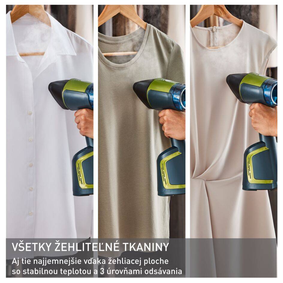 Nasávací ručný naparovač a žehlička 2v1 Tefal AeroSteam DT9810F0 Čierny