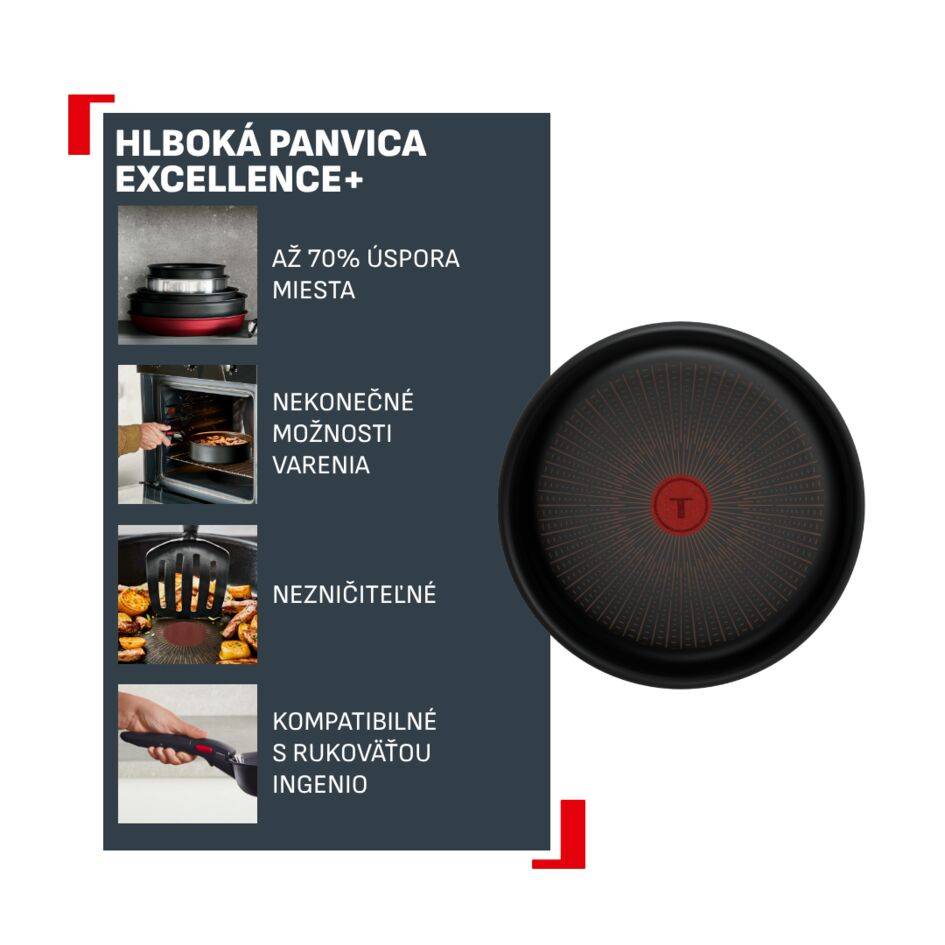 Hlboká panvica Tefal Ingenio Excellence+ P0003524 24 cm