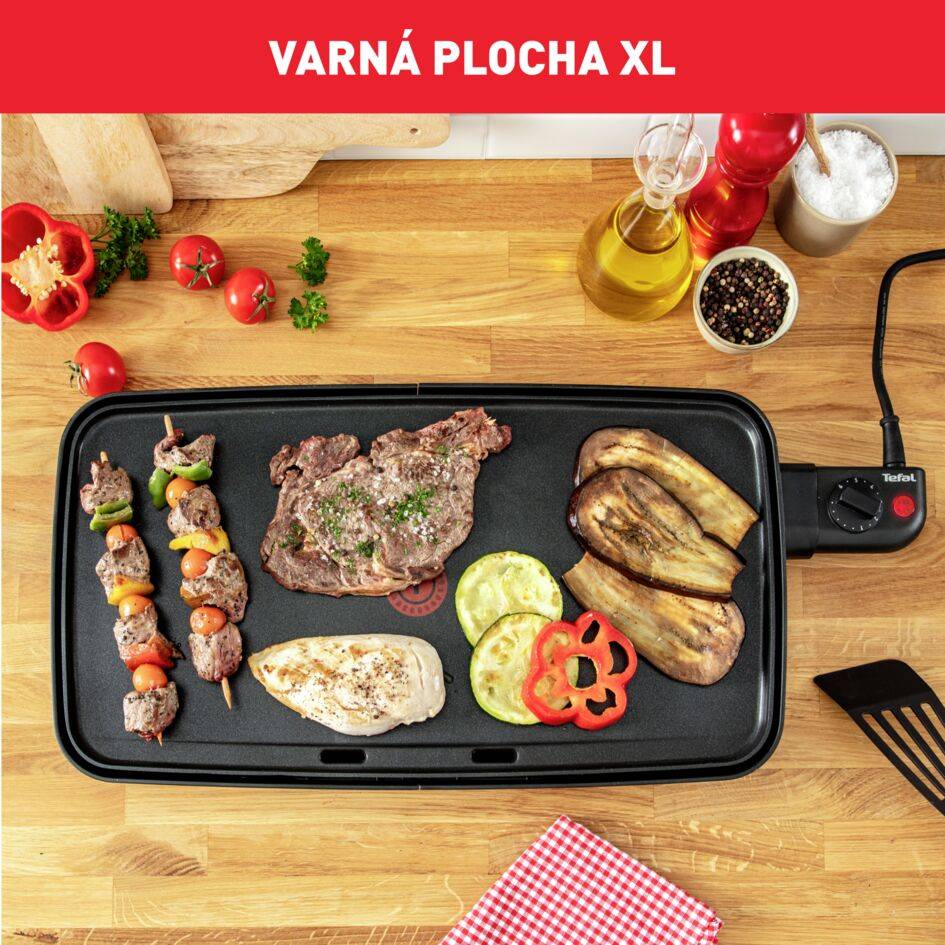 Elektrický plancha gril Tefal Malaga Successor CB503813 Strieborný/Čierny