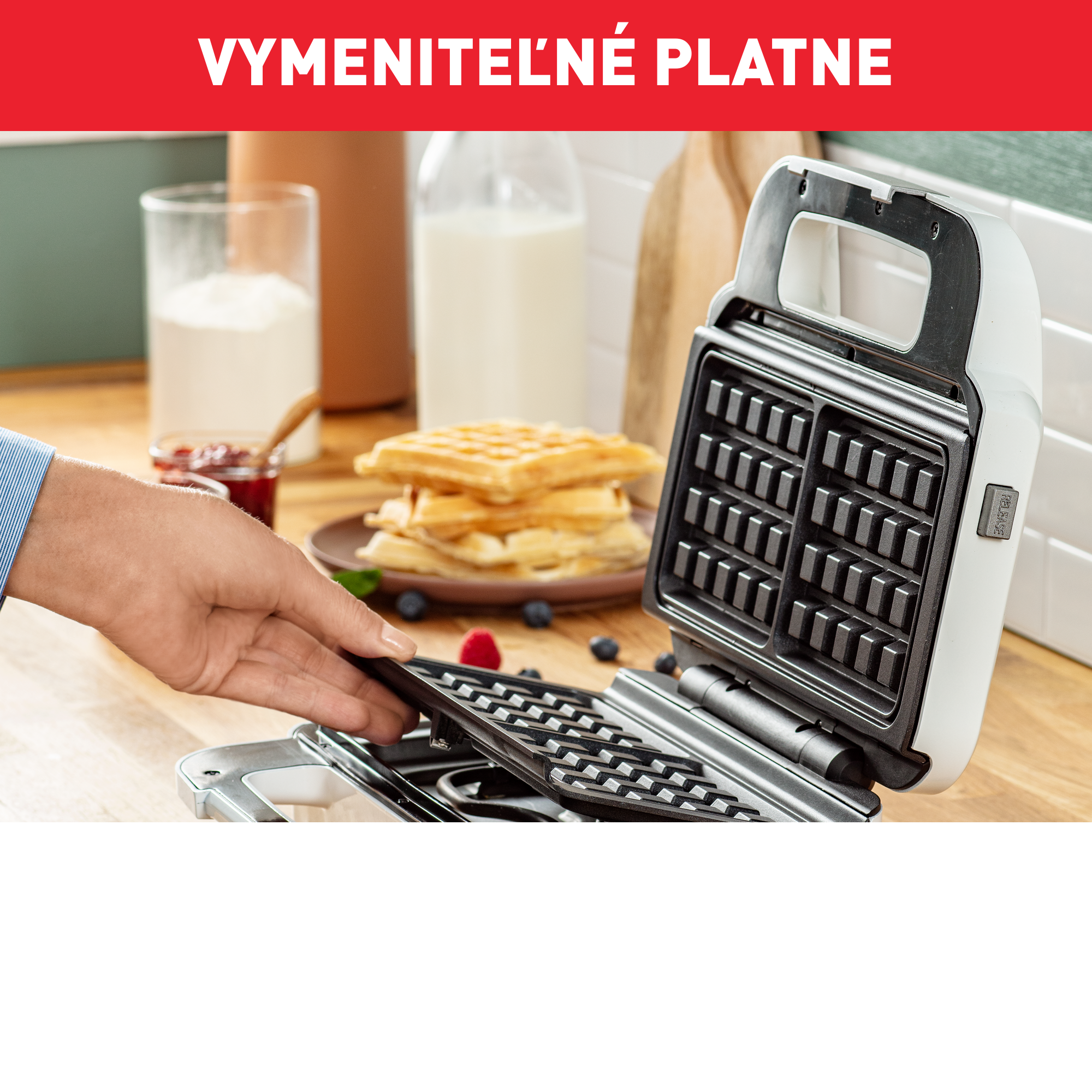 Sendvičovač Tefal Multiplates Snack XL SW701110 Nerezový/Biely