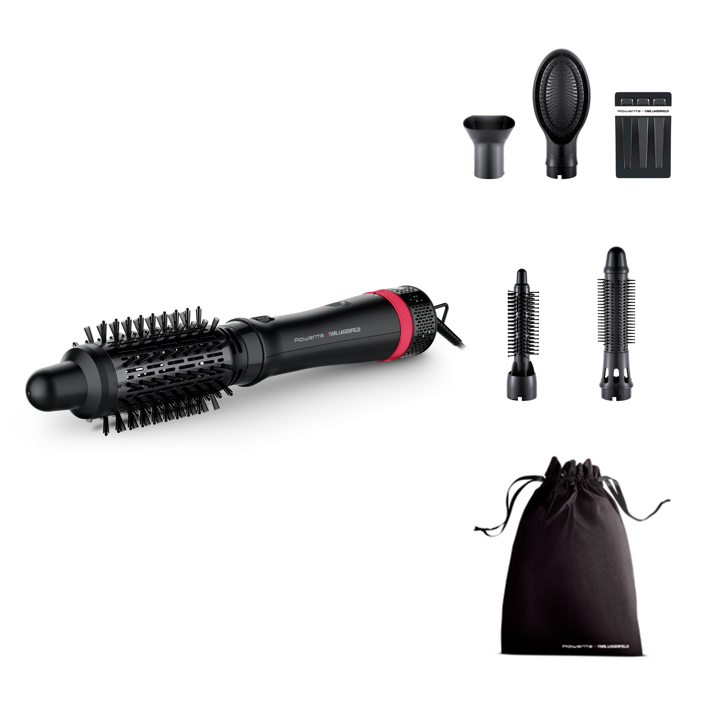Teplovzdušná kefa Rowenta x KARL LAGERFELD Express Style CF635LF0 