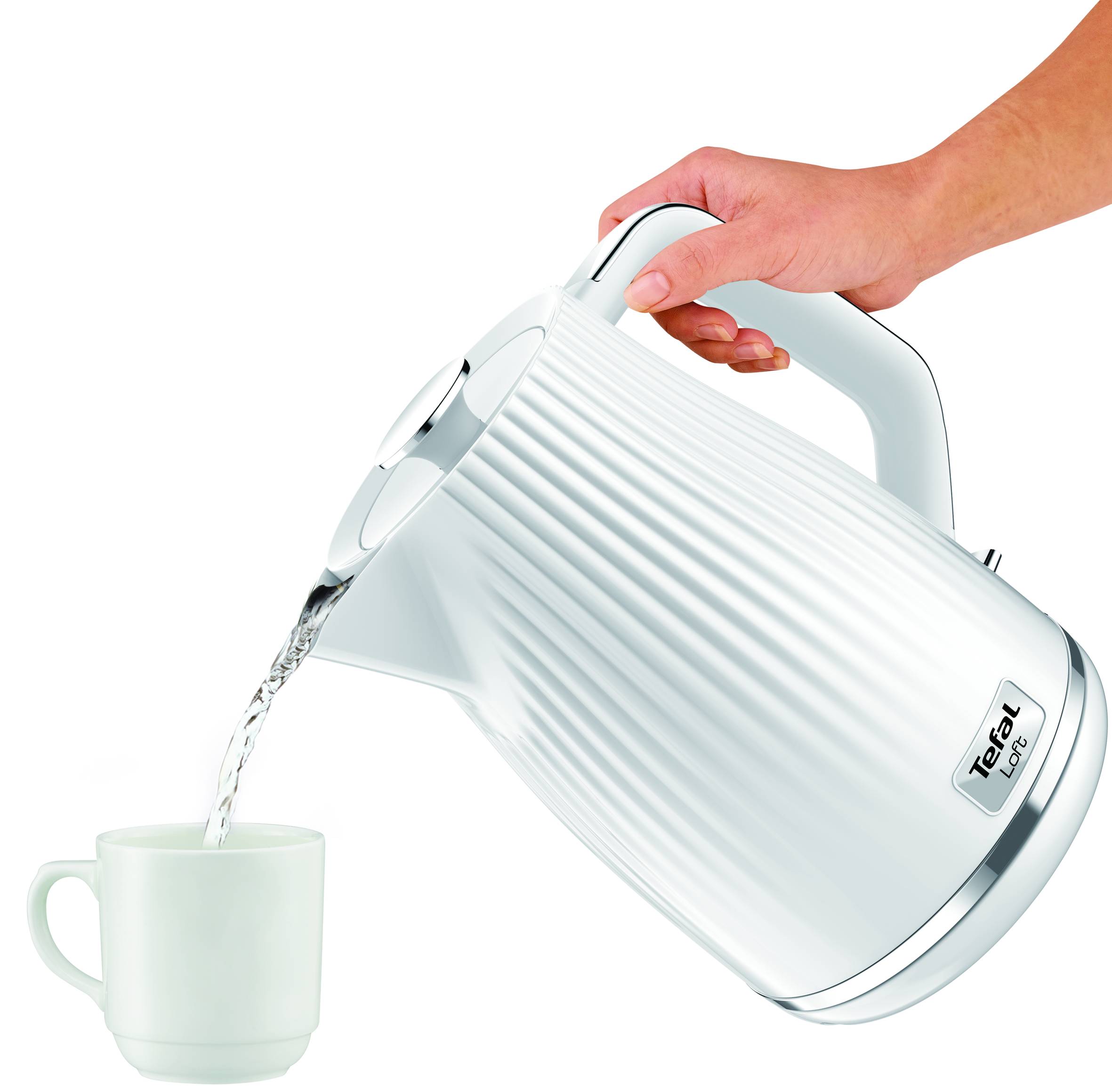 Rýchlovarná kanvica Tefal Loft KO250130 Biela 1,7 l
