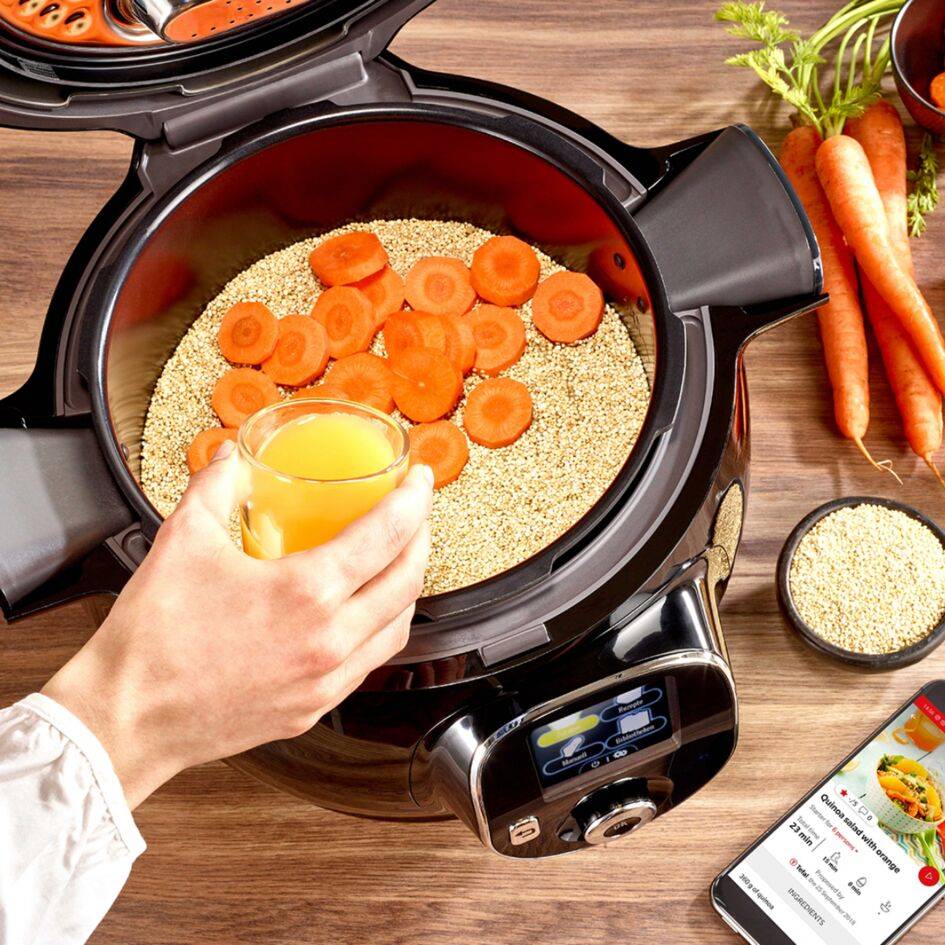 Multifunkčný elektrický hrniec Tefal Cook4Me+ Connect CY855830 Čierny