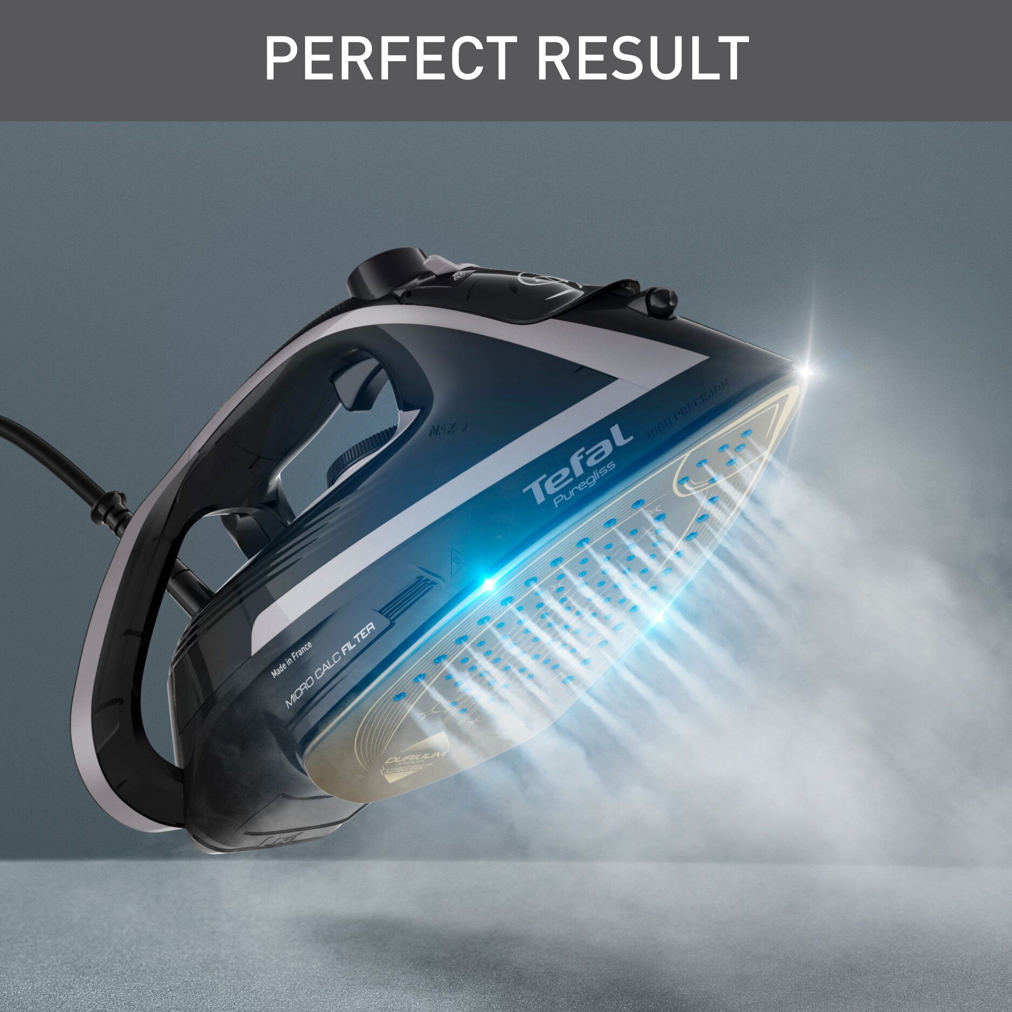 Naparovacia žehlička Tefal Puregliss FV8062E0 Strieborná/Čierna