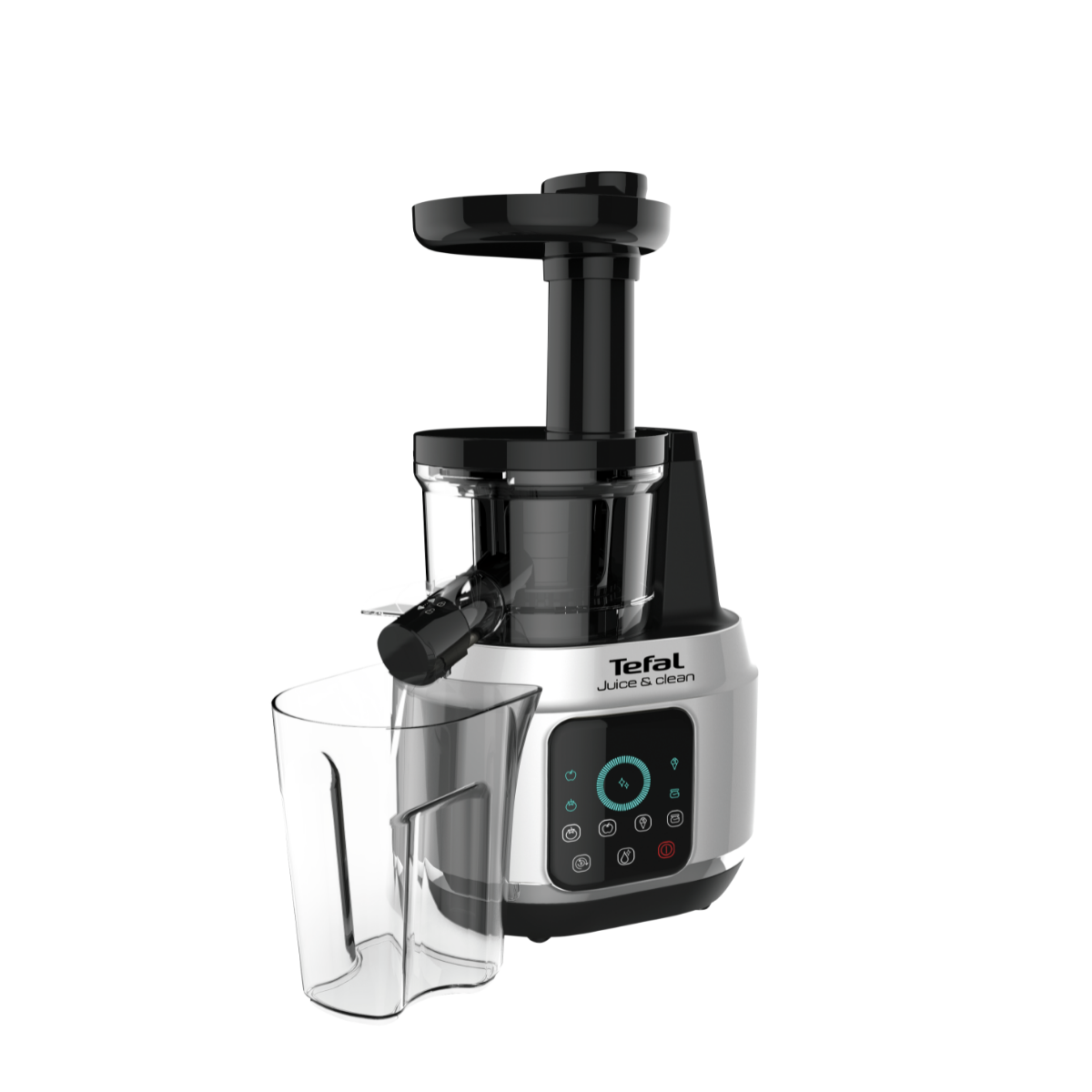Odšťavovač Tefal Juice & Clean ZC420E38 Nerezový/Čierny