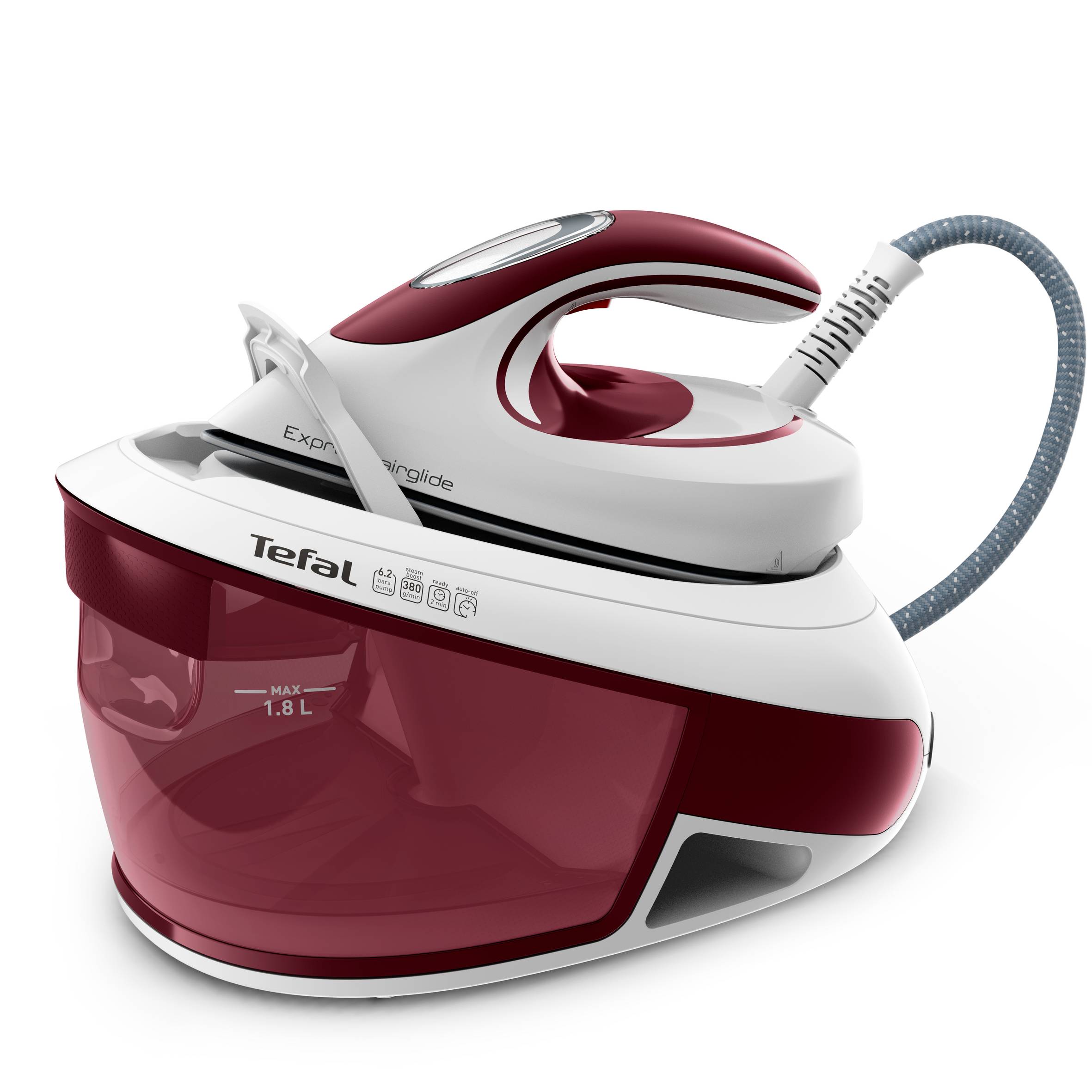 Parný generátor Tefal Express Airglide SV8026E0 Červený/Biely